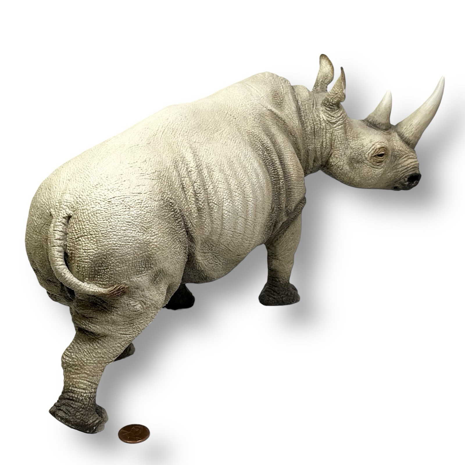 CreArt AFRICAN WHITE RHINOCEROS Rhino 14″ Safari Sculpture Figurine #1389/2500