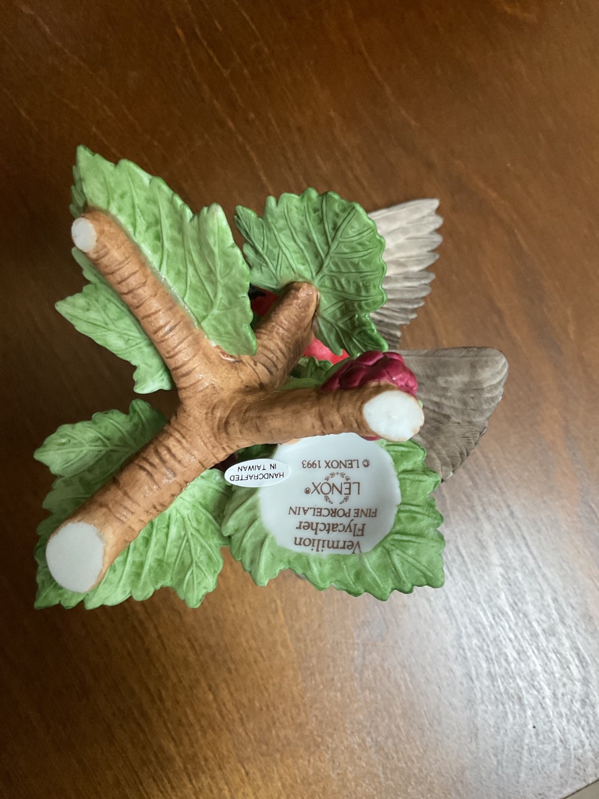 Lenox Vermilion Flycatcher Porcelain Garden Birds Collection Figurine