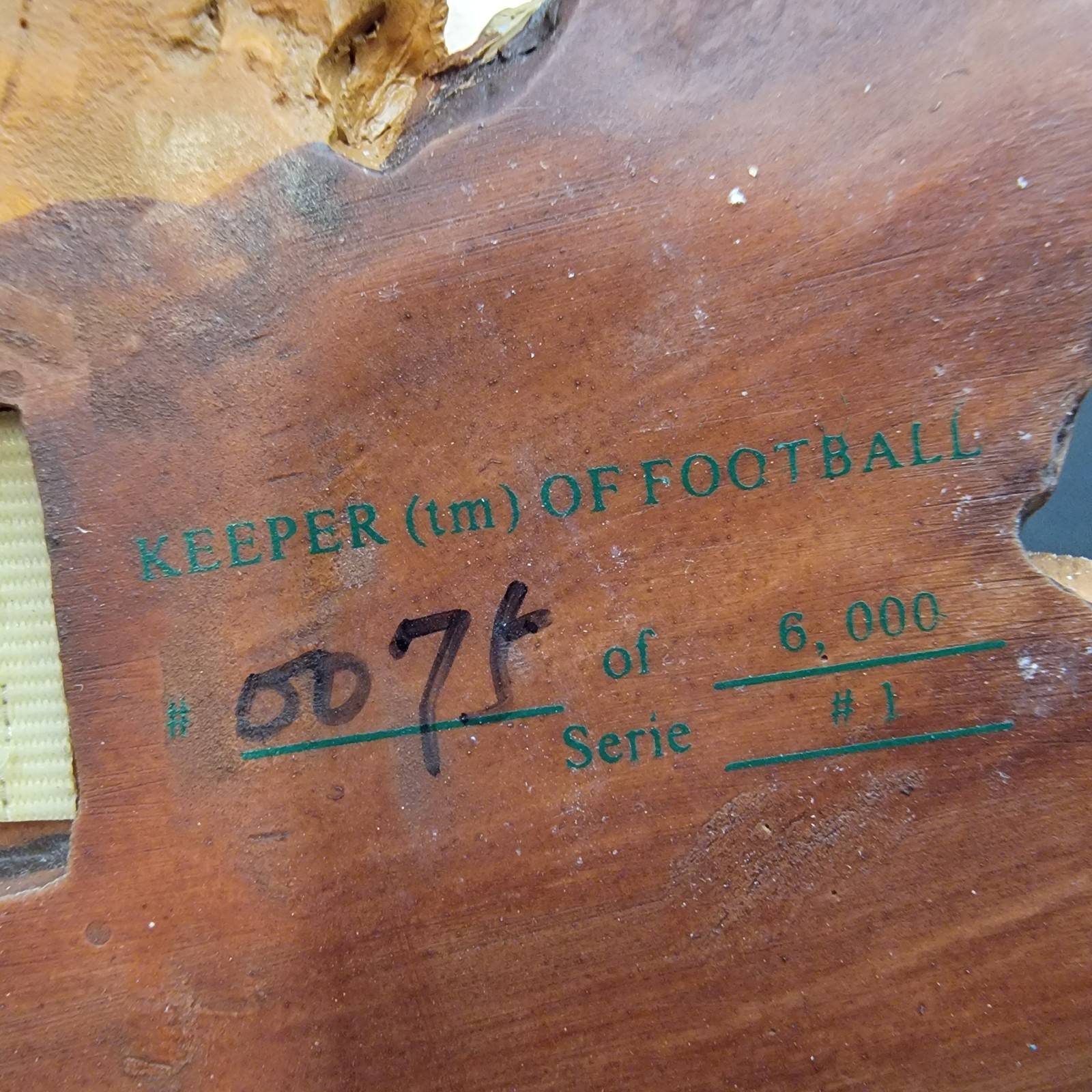 VINTAGE Collectible Figurine Shenandoah Designs “Keeper of Football” #71 of 6000