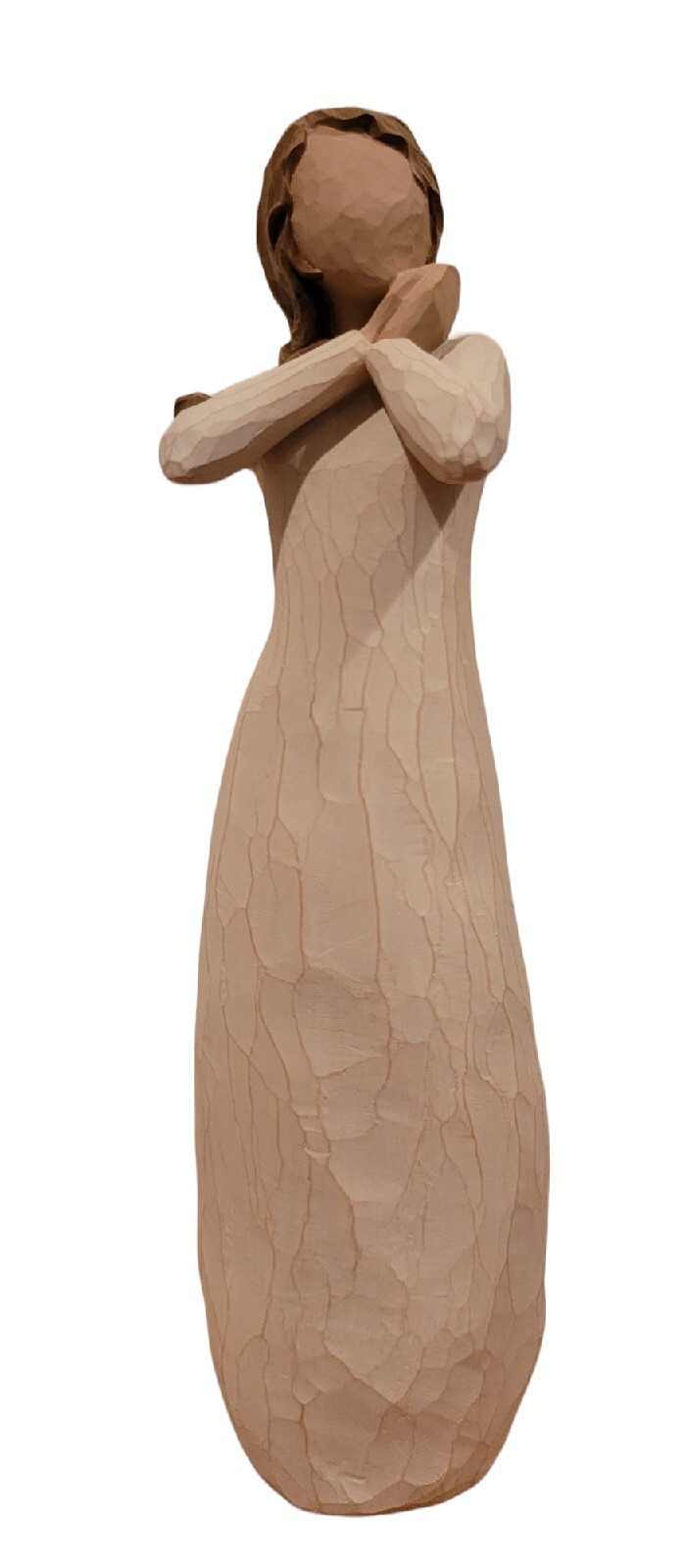 2003 Willow Tree Figurine “Joy” Woman Standing Braided Hair No Box 9″ Inch