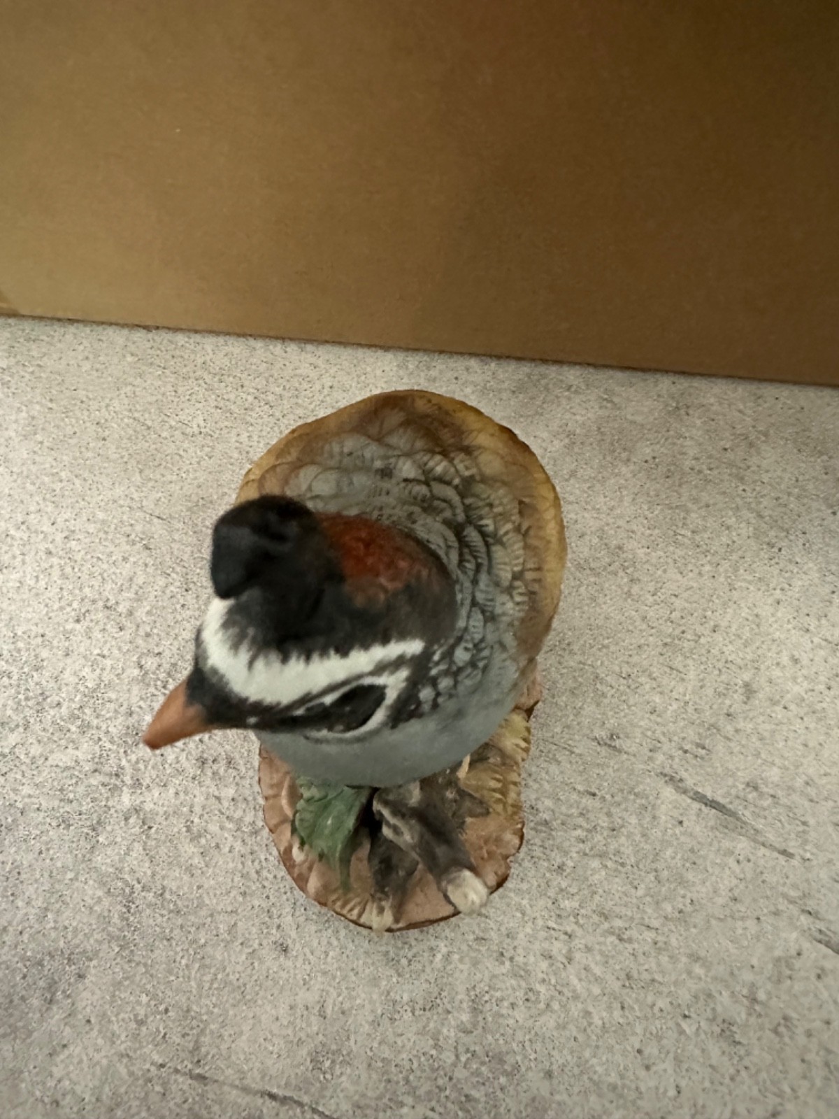 Vintage Quail Porcelain Figurine Masterpiece Collection By Homco 1981