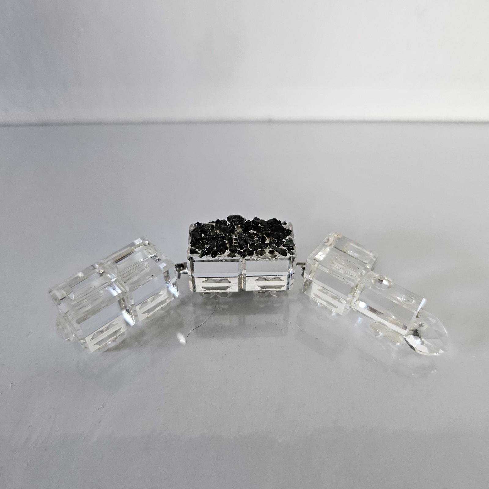 Rare Vintage Iris Arc Swarovski Crystal 3 Piece Train