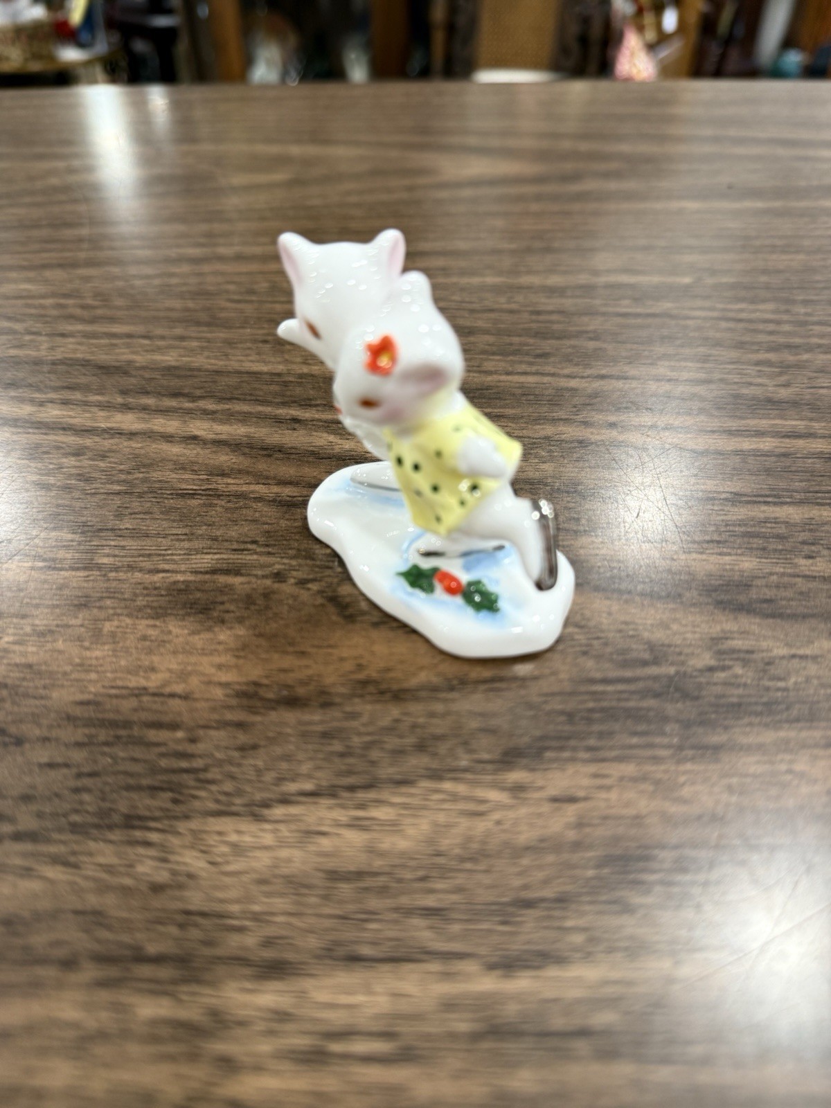 Vtg Set Of 3 Enesco Maruri Masterpiece Mice Figurines 1977 Bone China Winter