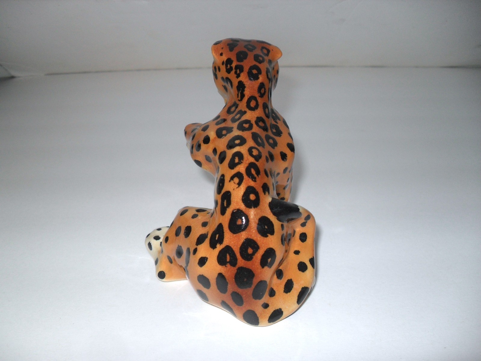 Vintage Ceramic Arts Studio Fighting Growling Cheetah Figurine