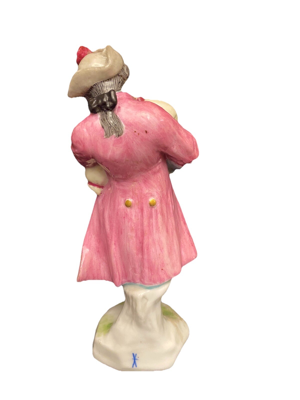SAMSON PORCELAIN FIGURINE OF LAD PLAYING BAGPIPES