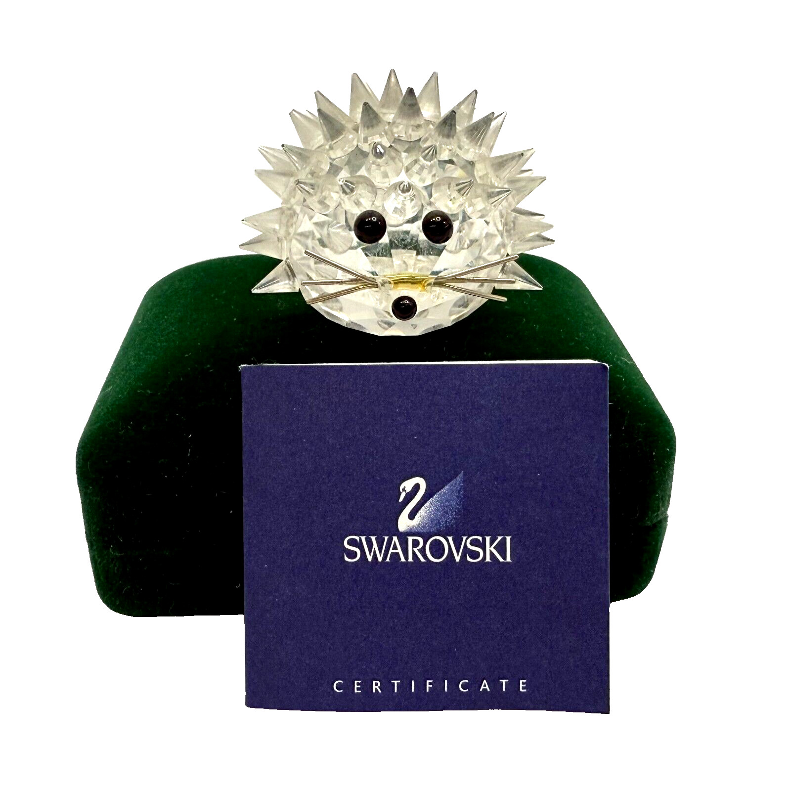 Vintage Swarovski Crystal Small HEDGEHOG Figurine 7630NR30 Retired Collectible