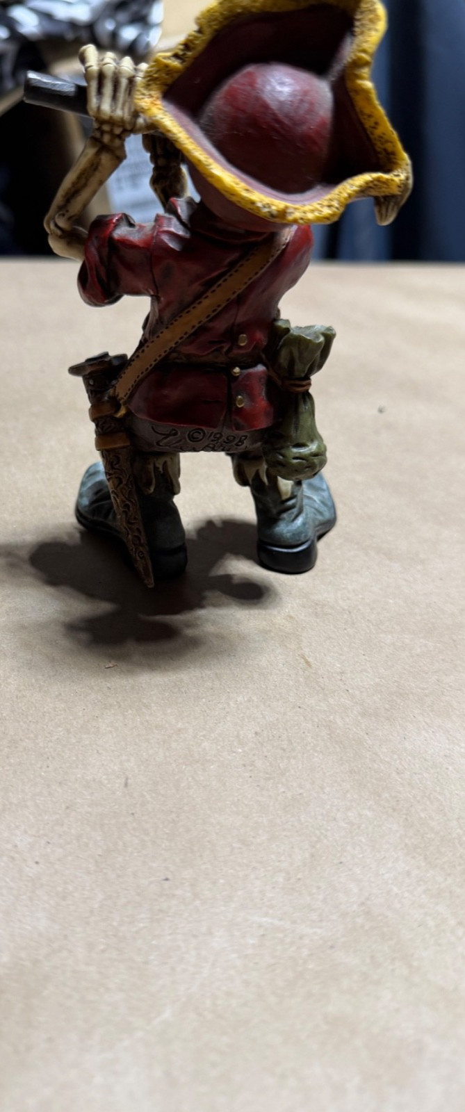 1998 Veronese Skeleton Pirate Band Member Figurine Summit Collection Resin Flute