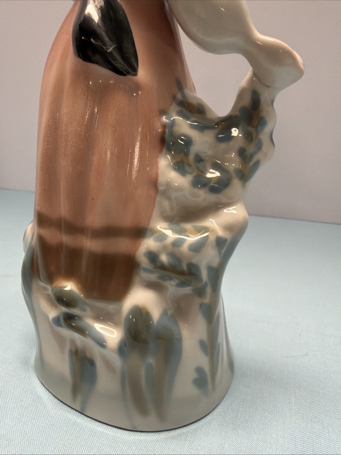 Ukrainian Soviet Era Vintage Porcelain Woman Folk Art Figure Polonsky Polonne
