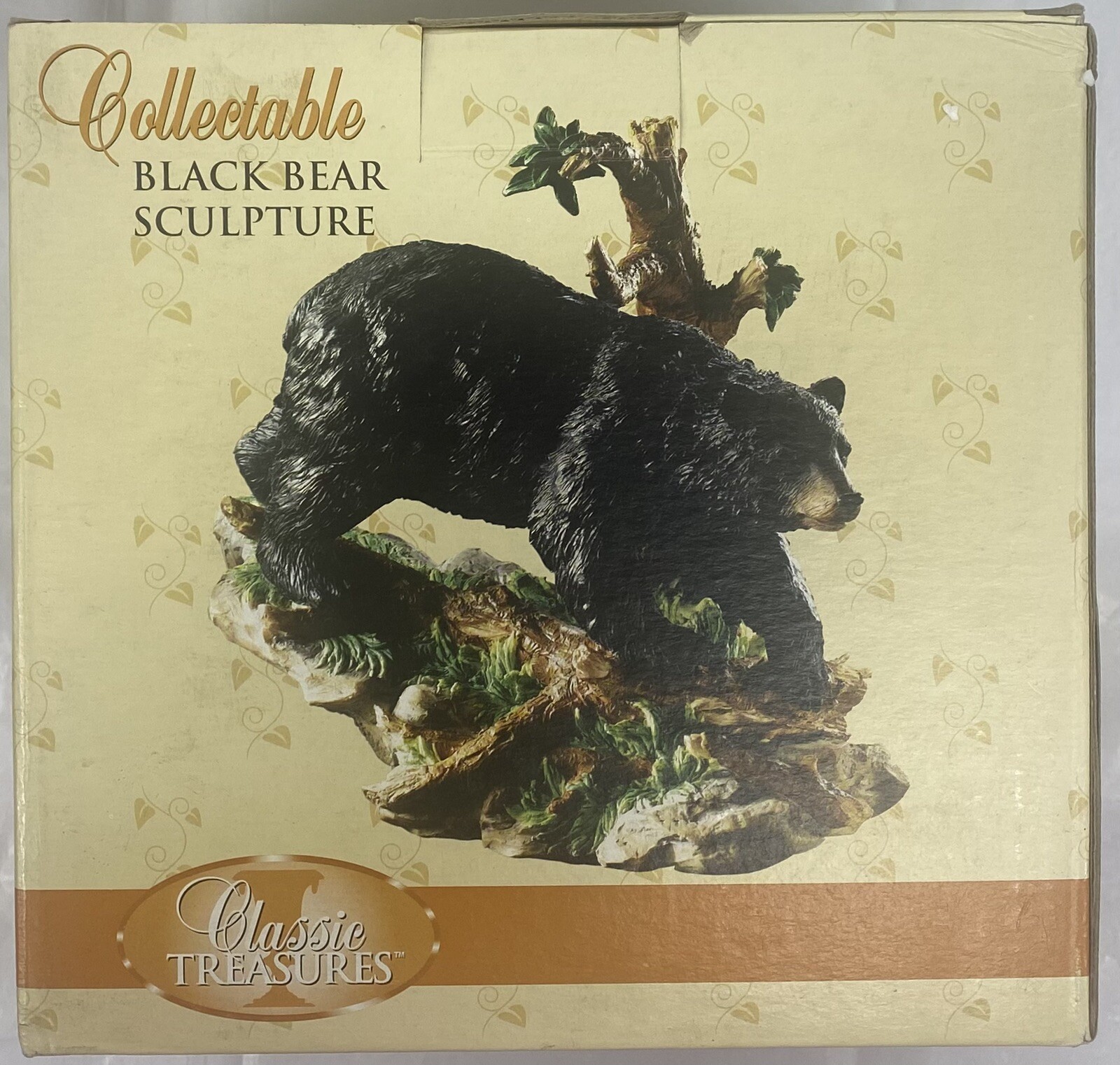 BLACK BEAR FIGURINE CLASSIC TREASURES DECOR RESIN ORIGINAL BOX NEW NEVER OPENED