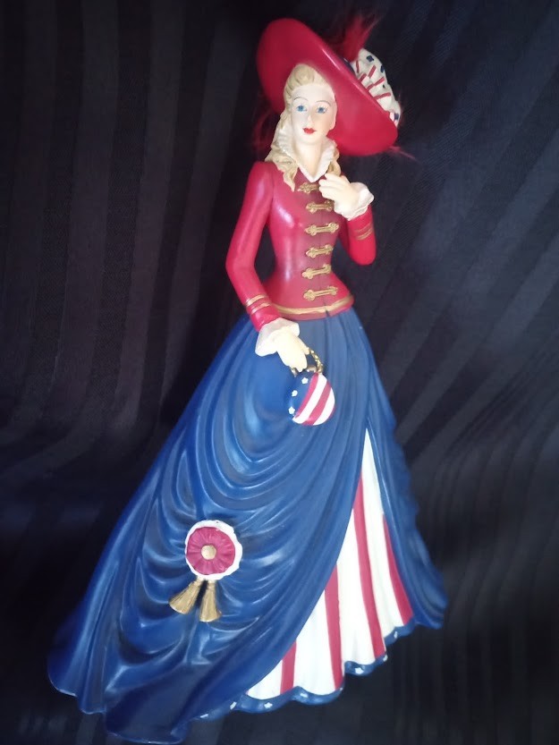 Thomas Kinkade ” Freedom In Fashion ” – Victorian Lady sculpture