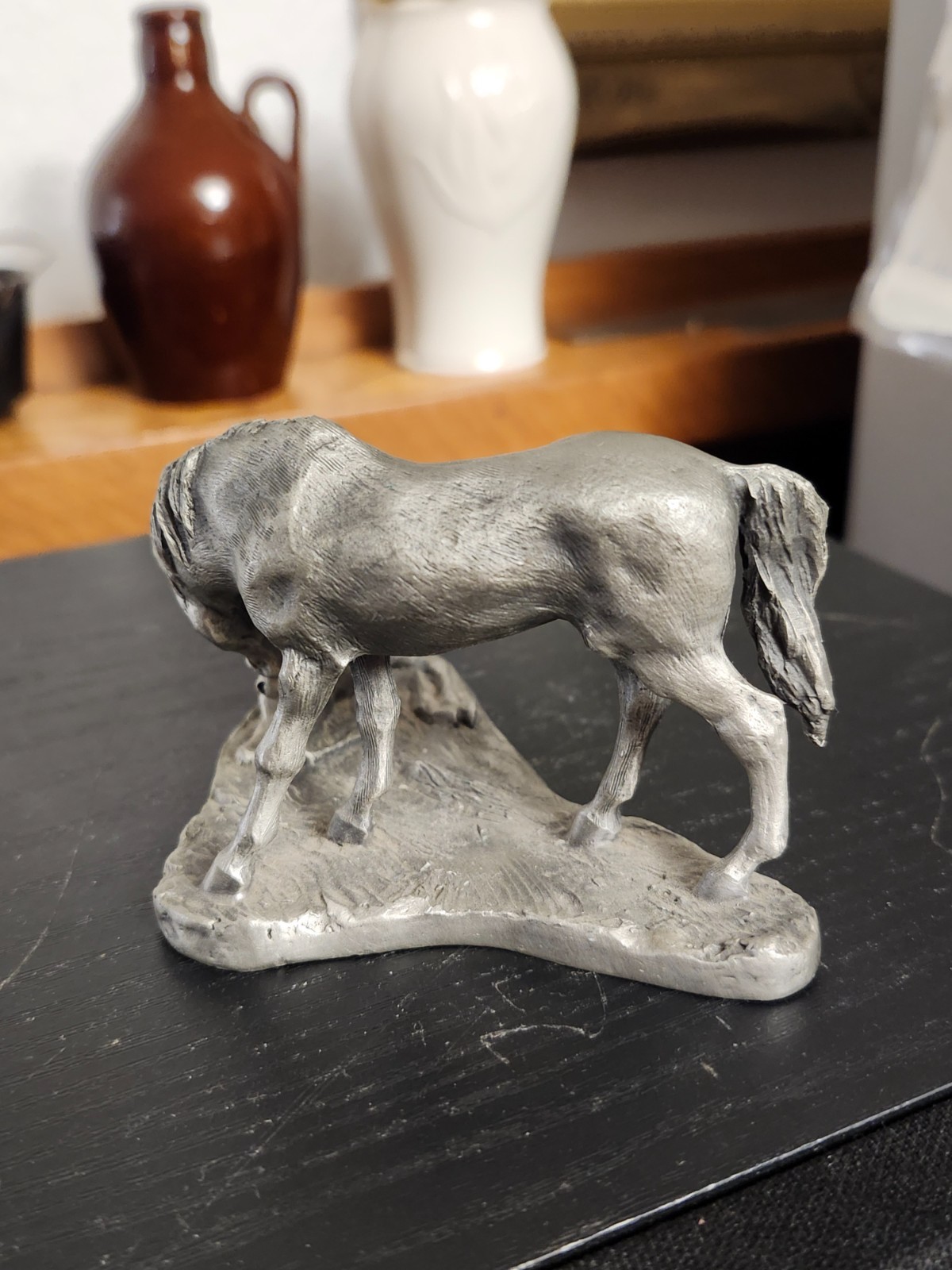 Vintage 1977 Hallmark Little Gallery Love Is Gentle Pewter Horses Figurine
