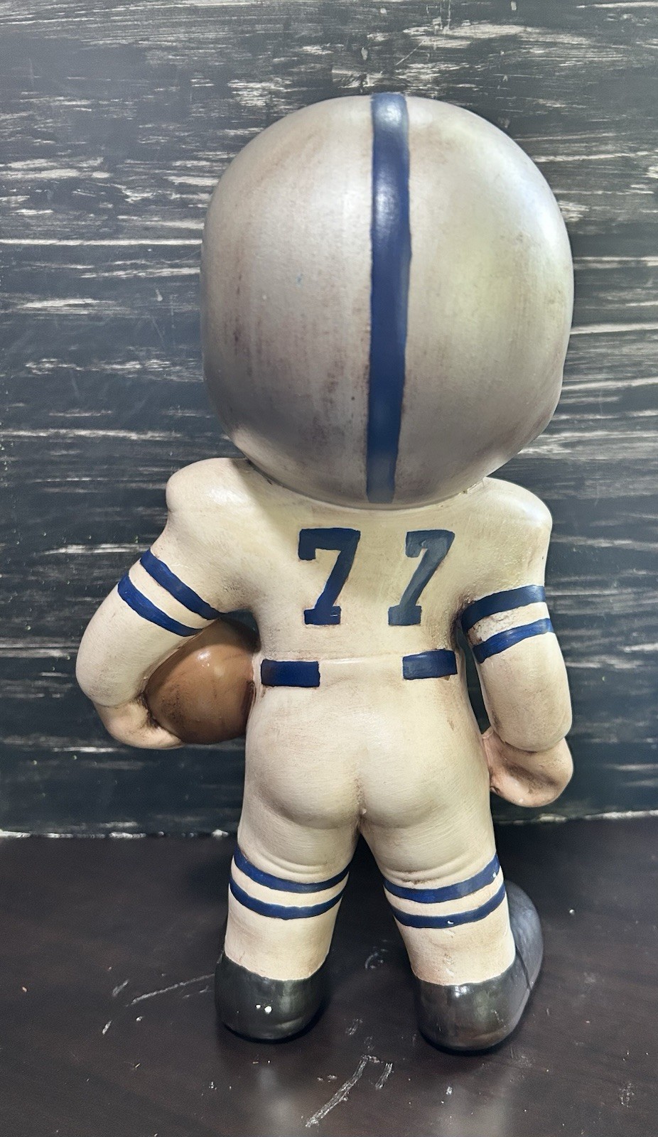 Vtg 70’s Ceramic Football Player Boy Atlantic Mold #77 Broncos Bills Colts 11”