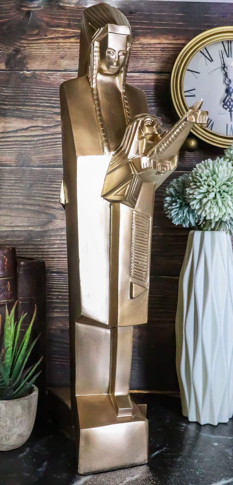Ebros Gift 17″ Tall Frank Lloyd Wright Architecture Warrior Chief Nakomis Statue