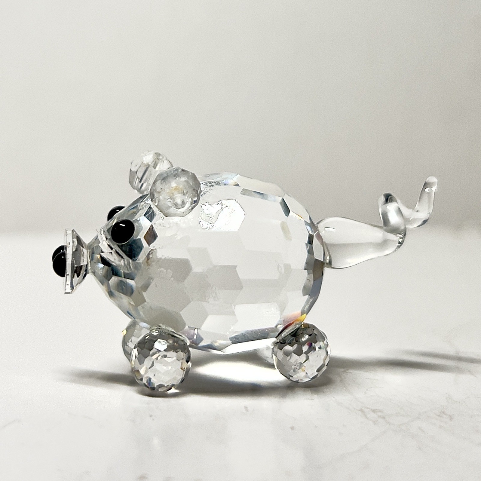 🐷 VINTAGE RARE Swarovski Crystal Piglet. Excellent Condition. Retired item