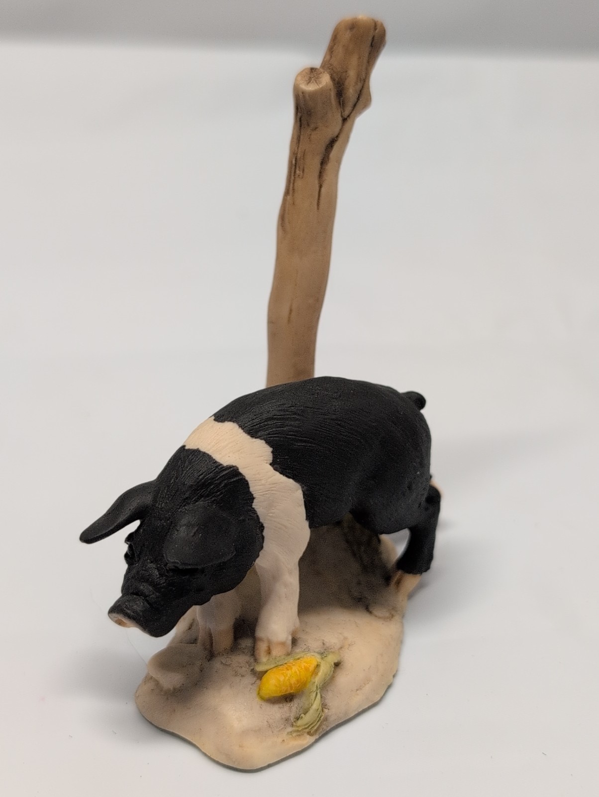 Schmidt Lowell Davis Signed Marked Pig Piglet Next to Post Figurine GUC