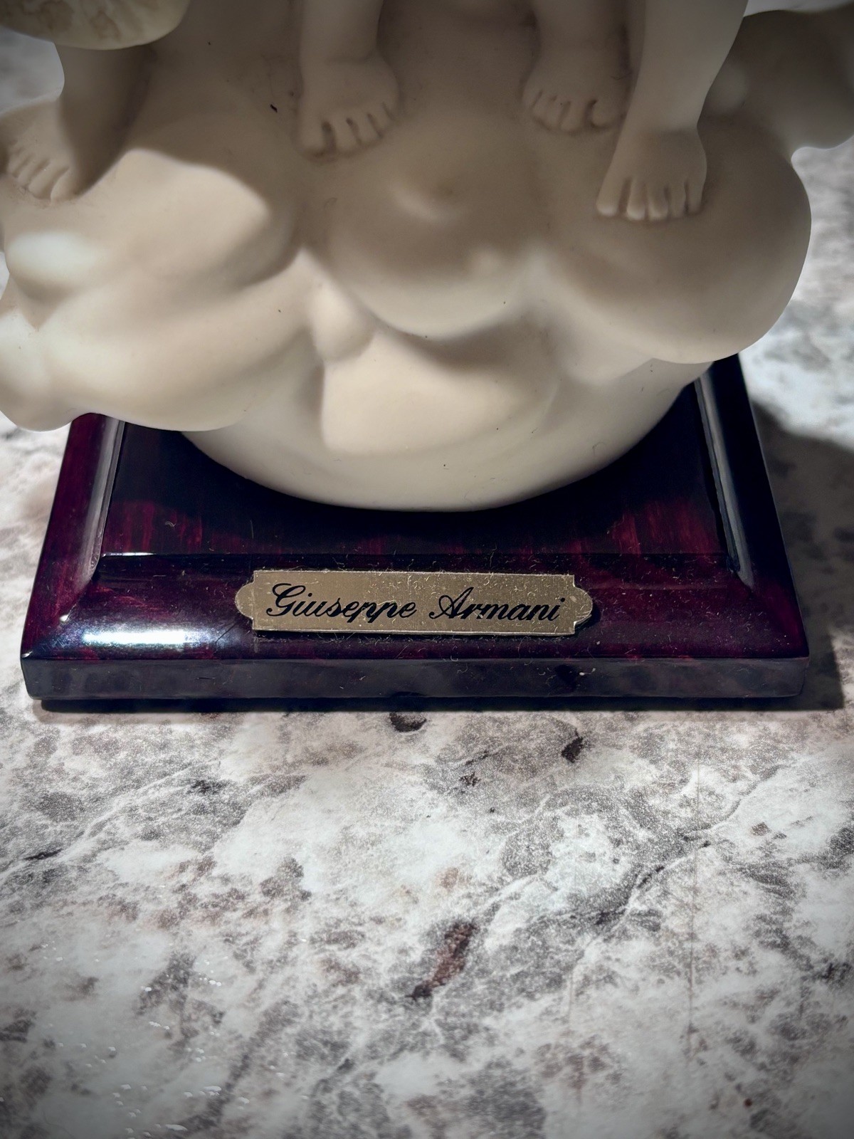 Rare VINTAGE GIUSEPPE ARMANI FLORENCE CHERUBS SINGING ANGELS FIGURINE #0770C