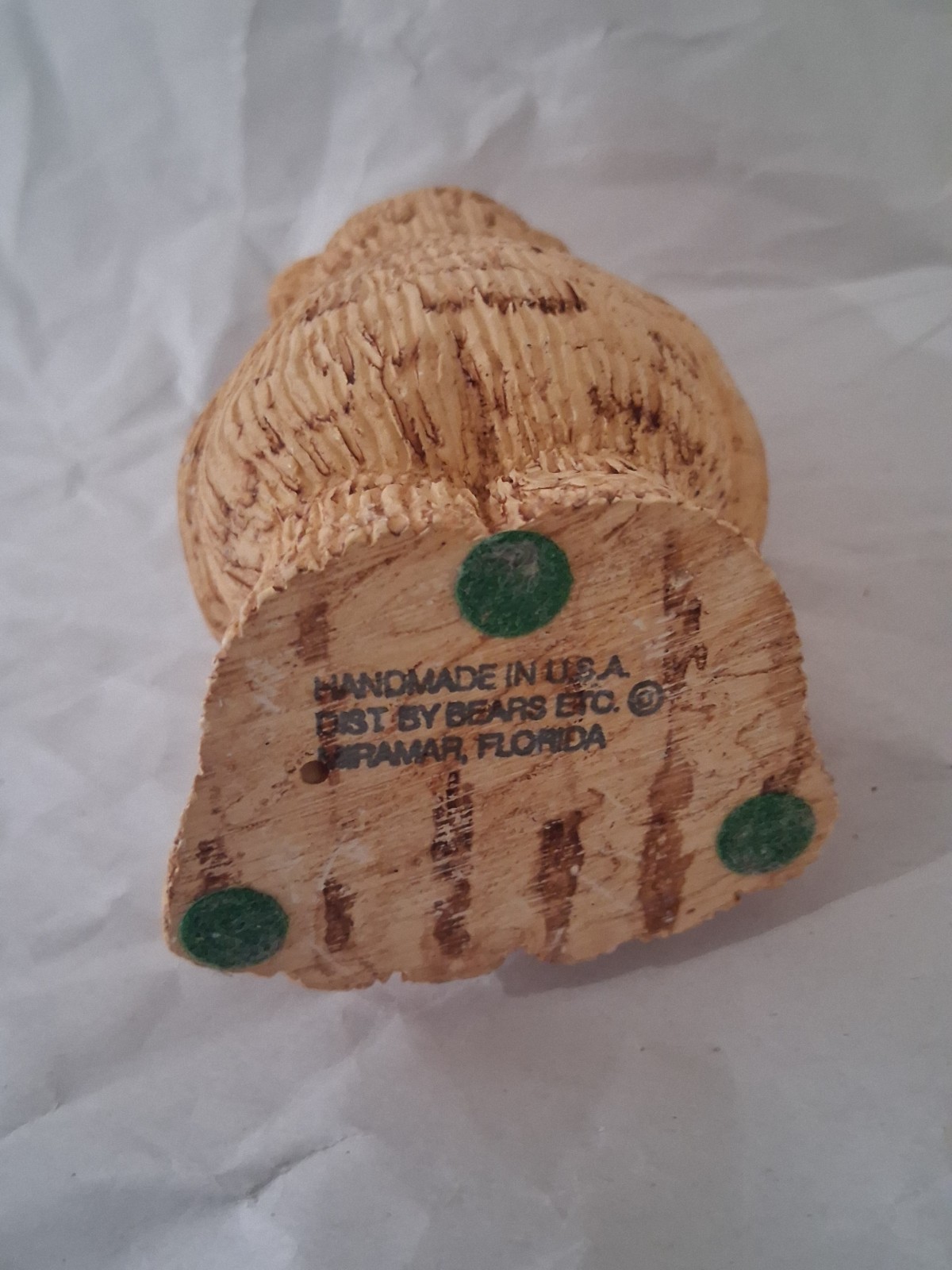 Handcrafted Dentist Bear Figurine with Toothbrush & DDS Tag
