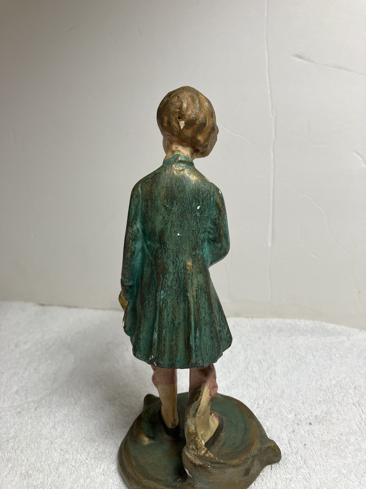 Vintage Chalkware of a Colonial era gentleman 19th century