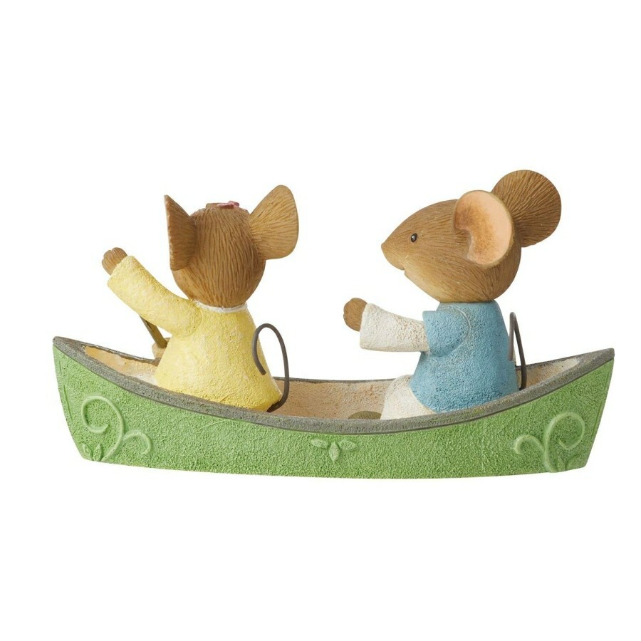 Tails With Heart 2023 CAMPING MICE SET, 5 resin figurines total, boxed set