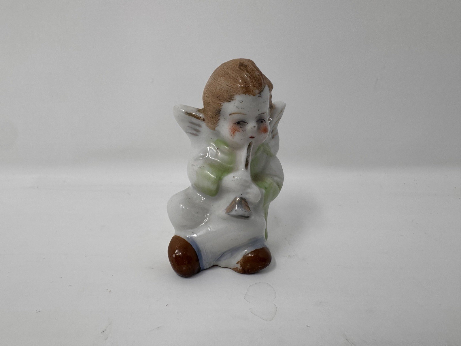 Music Angel Cherub 2.25″ Figurine Made In Occupied Japan Vintage