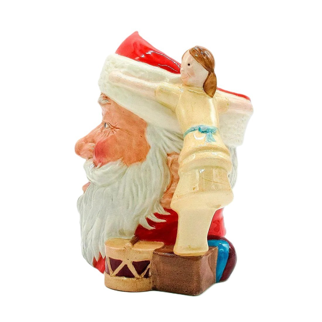 Santa Claus Doll on Drum D6668 – Large – Royal Doulton Character Jug
