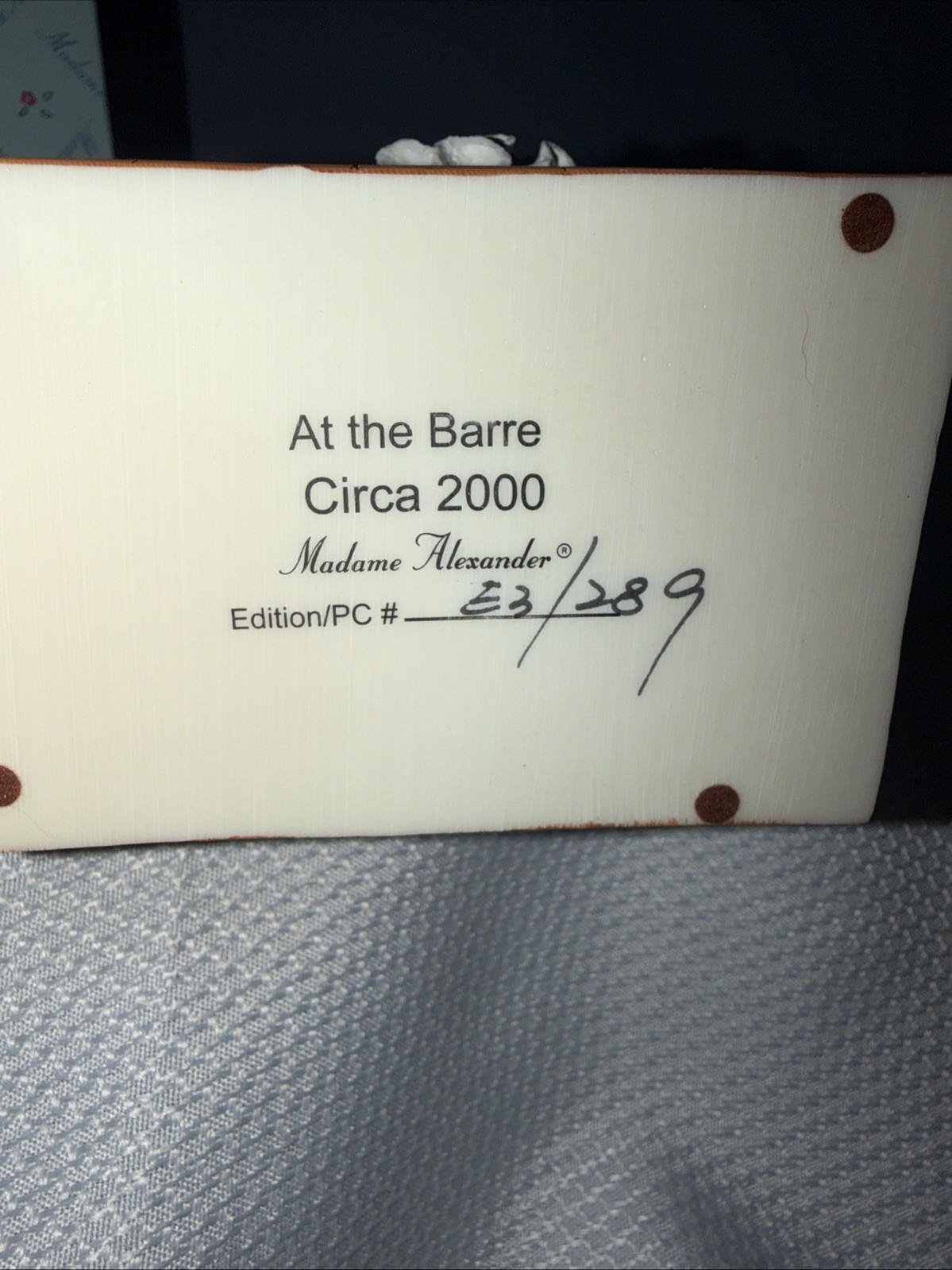 Madame Alexander At the Barre Figurine in Box 53/289