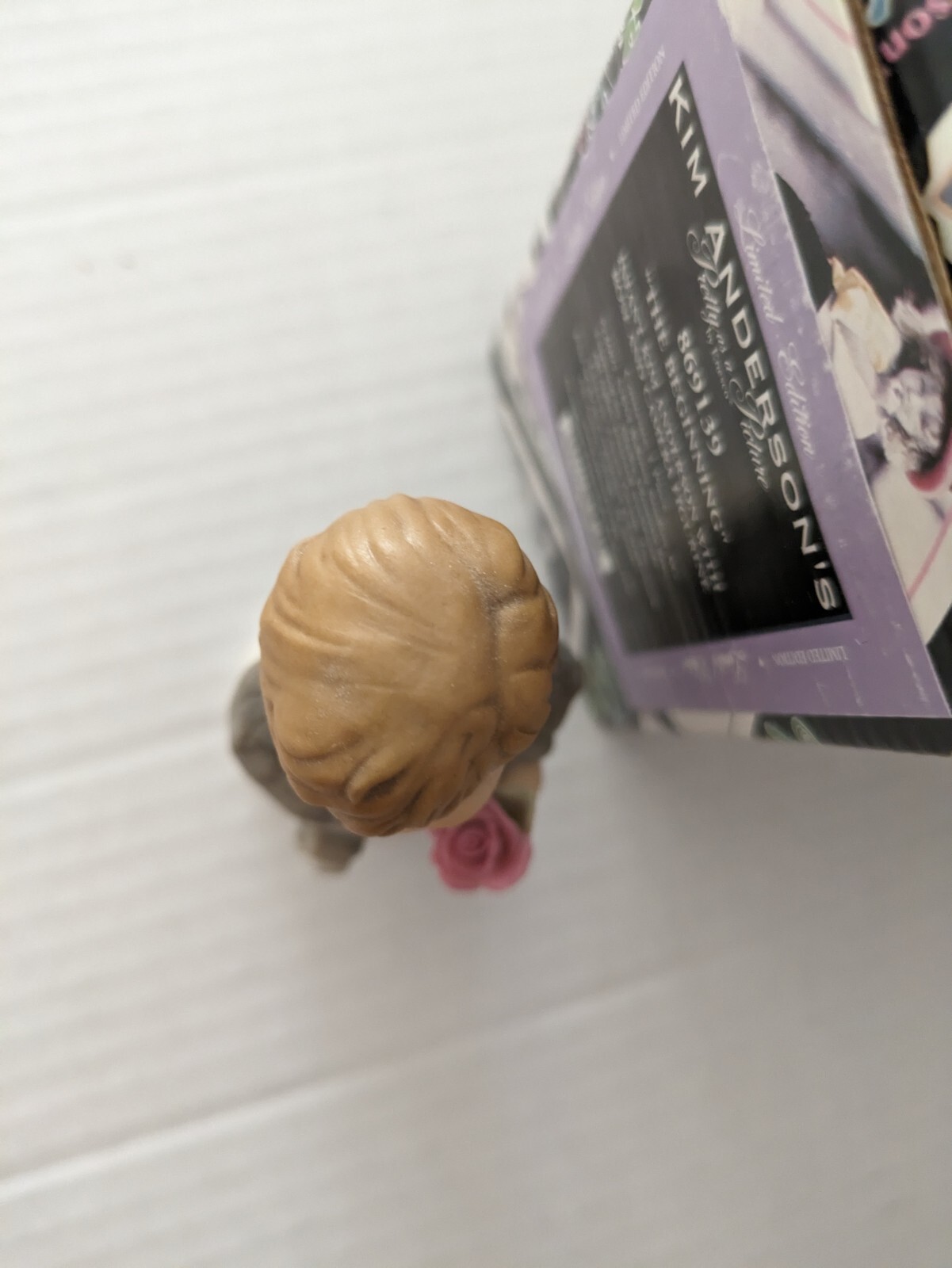 NIB Signed Limited Edition 2001 “The Beginning” Kim Anderson Child Rose Figurine