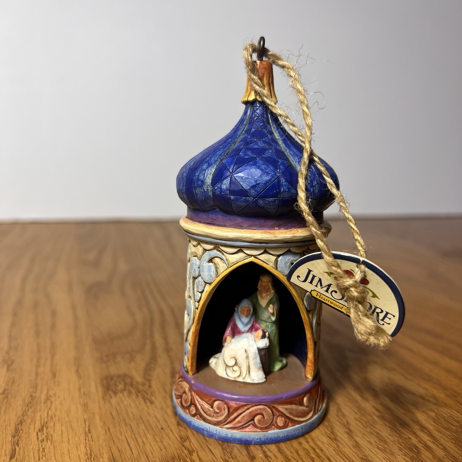 Jim Shore Heartwood Creek Nativity Chapel Hanging Ornament 4014395 Enesco 2009