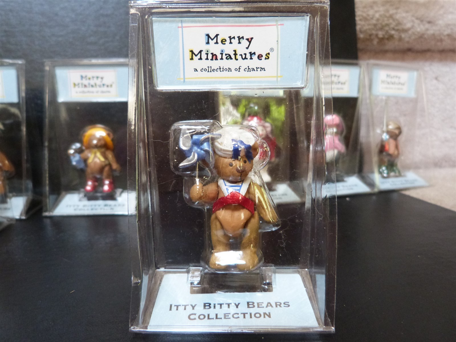 Hallmark Merry Miniature Itty Bitty Bears lot Raindrop Windy Snowflake Blessing