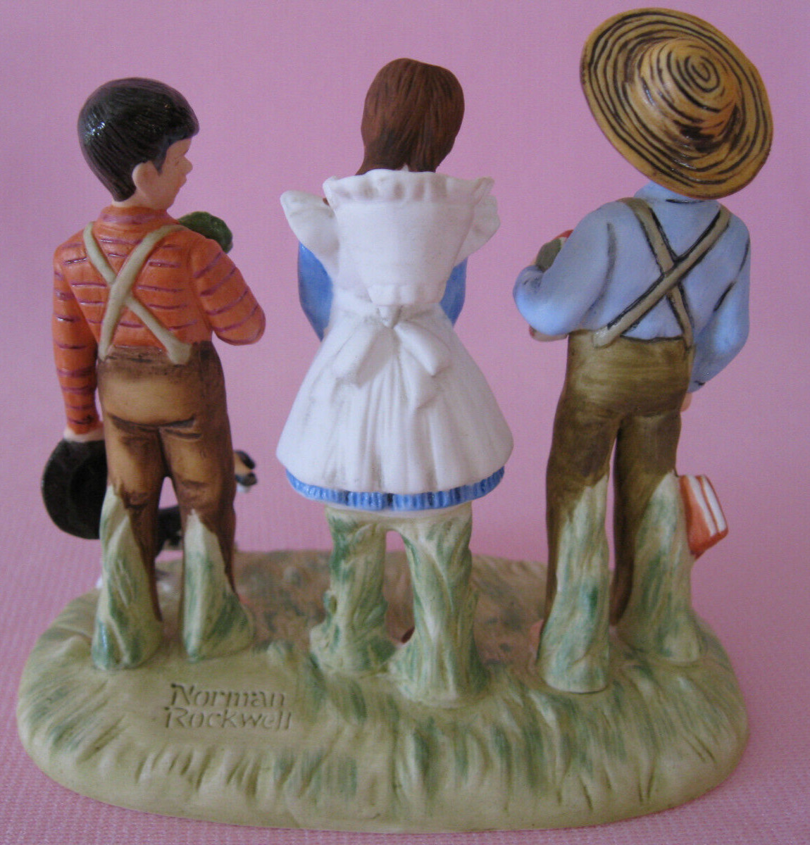 Norman Rockwell Gorham Figurine Four Seasons Spring Young Mans Fancy w/Box