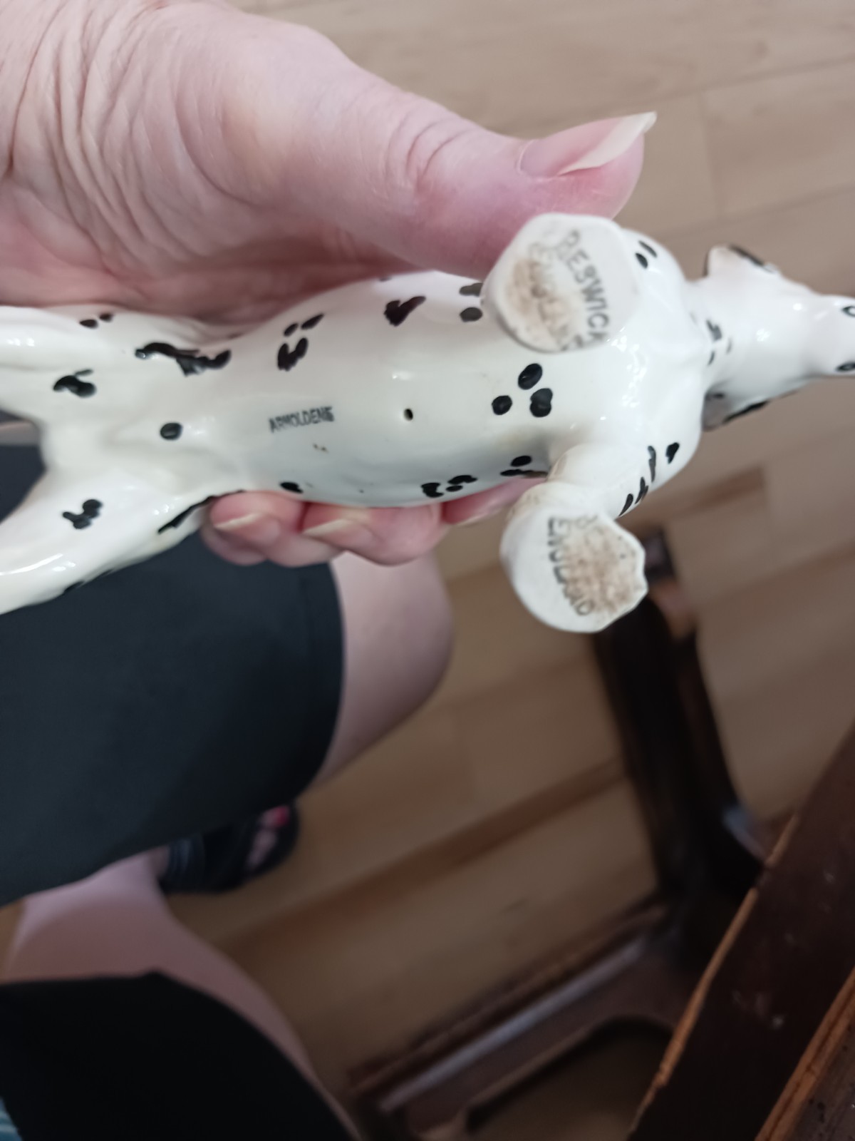 Beswick Arnoldene DALMATIAN dog Figurine Standing England Vintage 8”x 5.5”