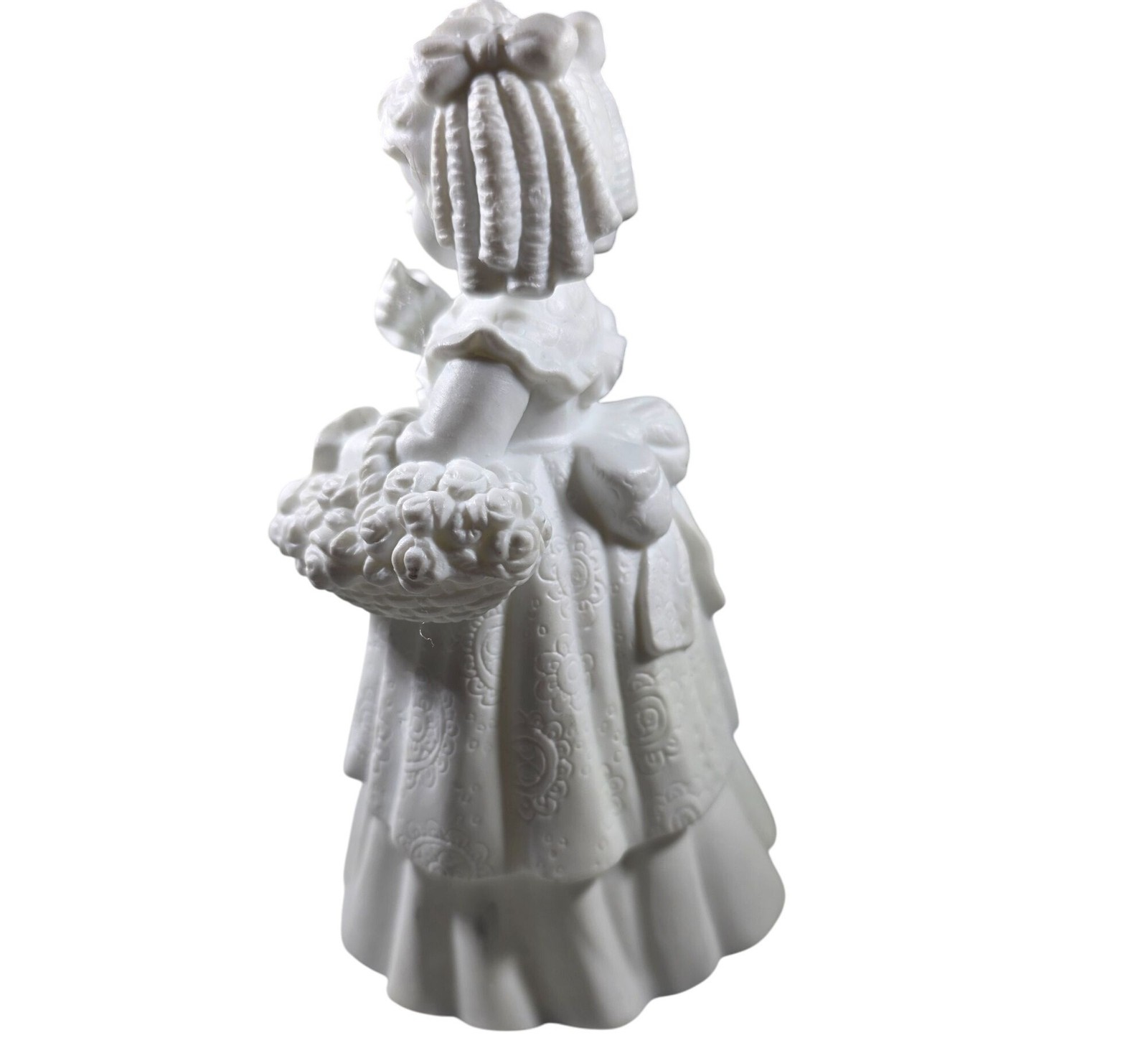 Flower Girl Figurine Vtg department 56 Porcelain silhouette bridal wedding
