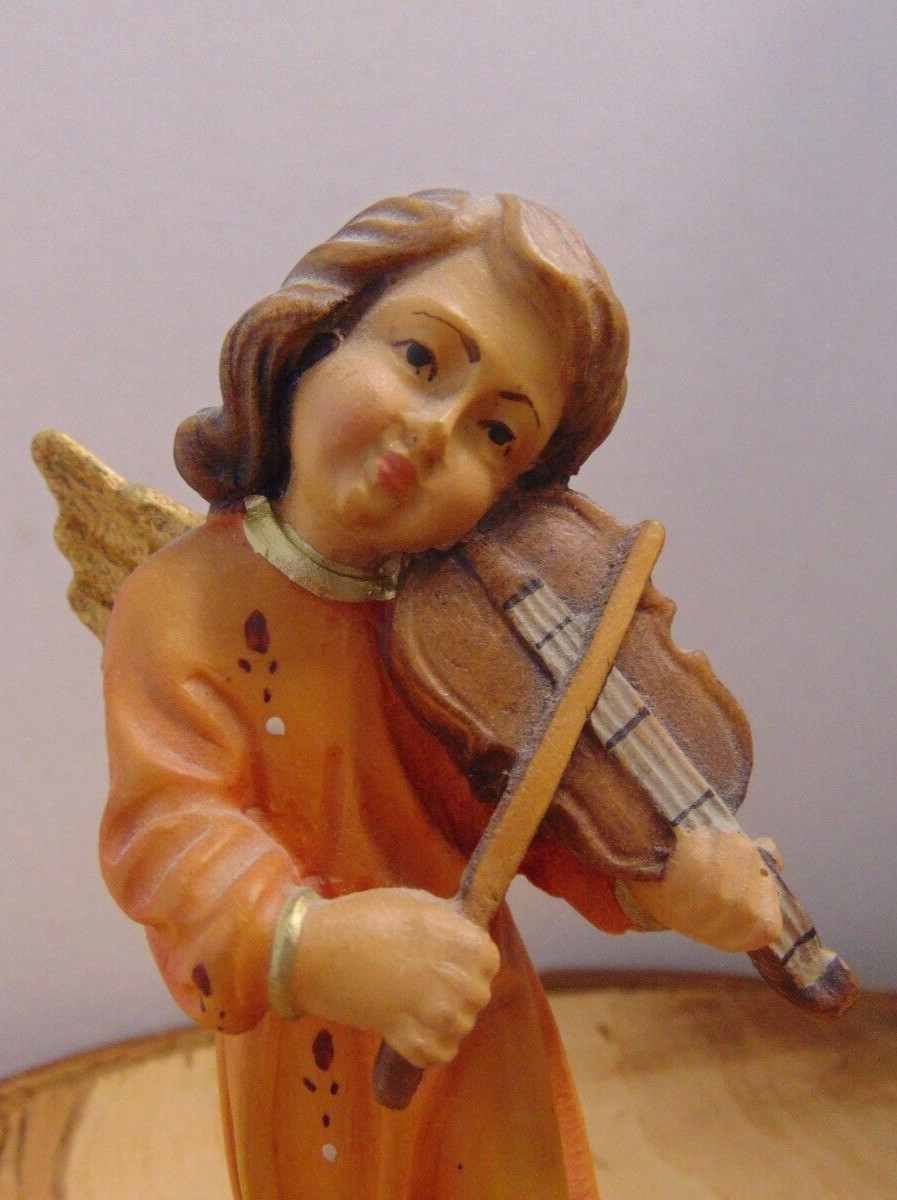 Schmid-Linder Angel w/ Violin Figure #6006 Lucerne Switzerland 5.25″