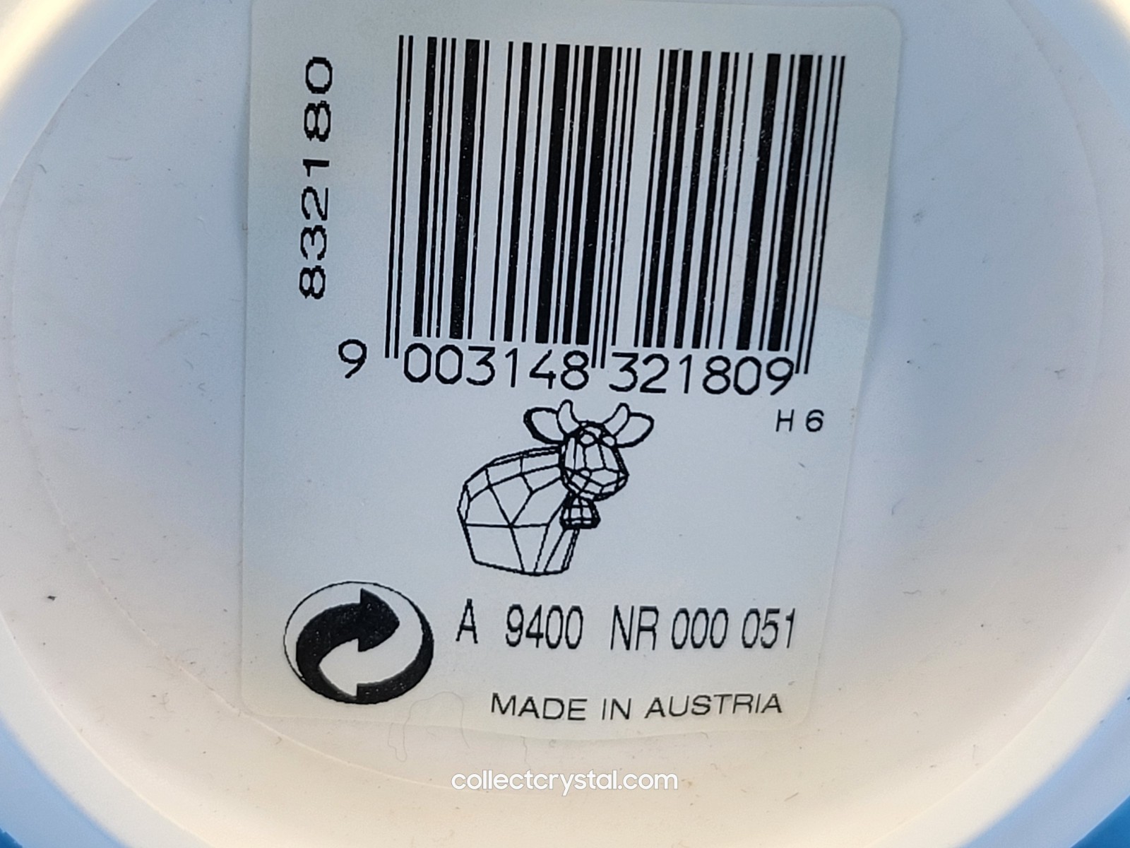 Swarovski Lovelots Missy Mo Cow Small Clear Pioneers # 832180