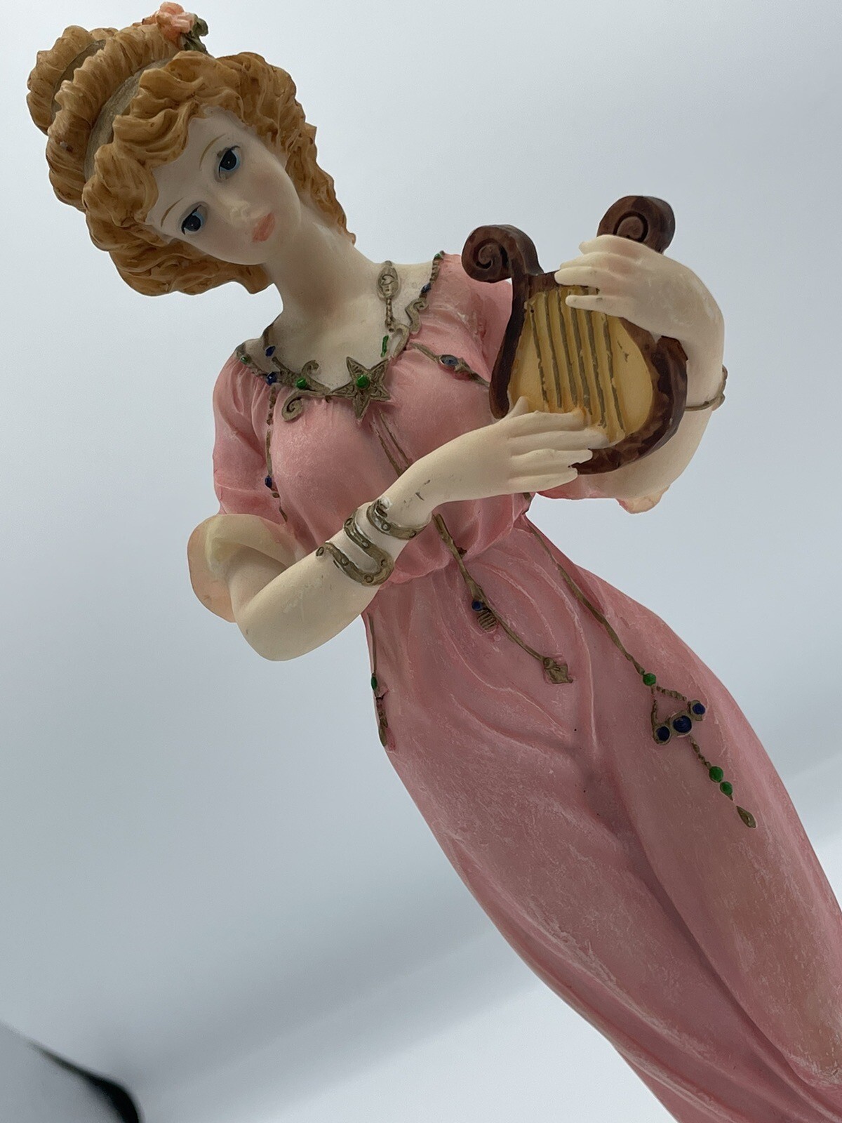 Giovanni Collection Figurine Harp Pink Dress