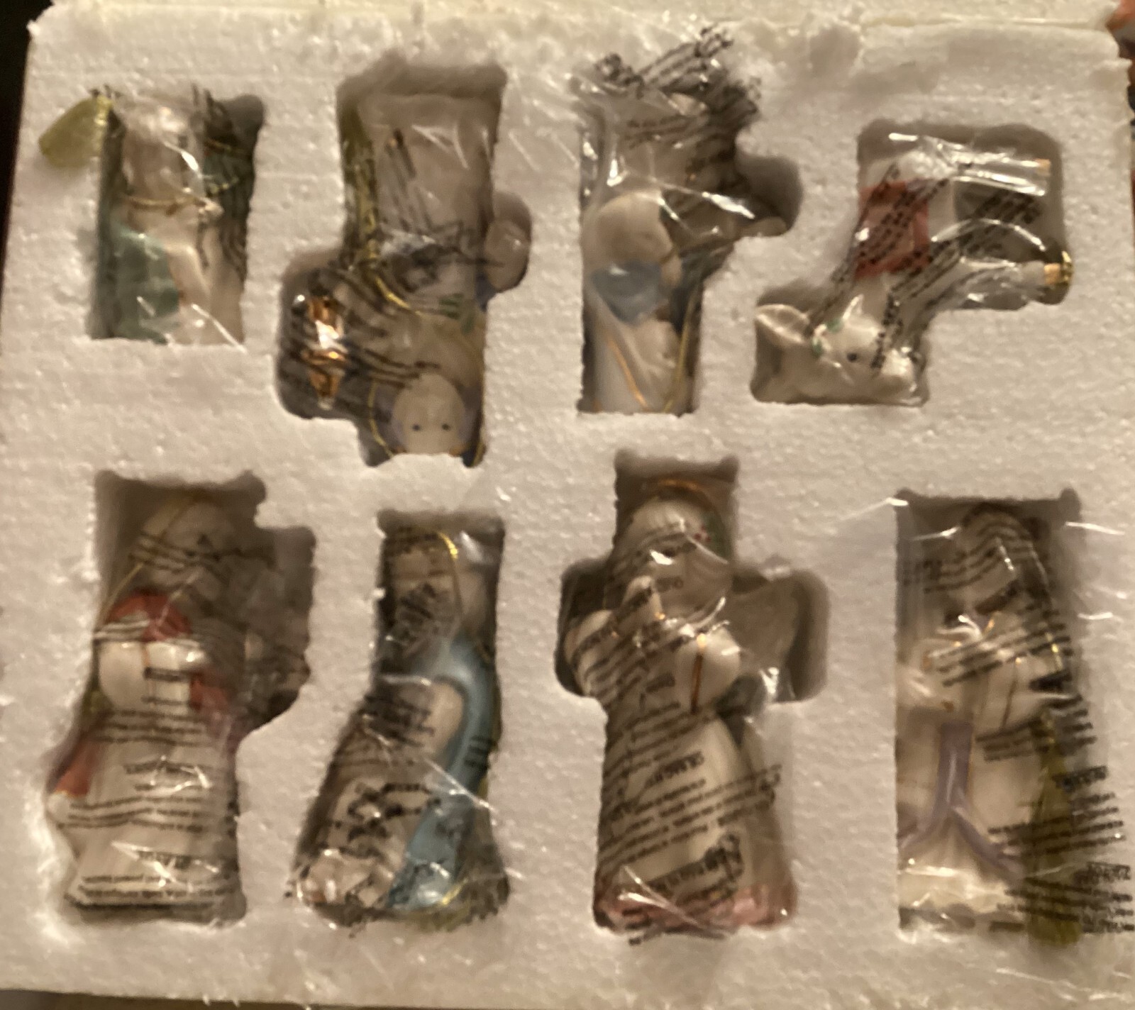 Lenox First Blessing Nativity Ornament Set of 8 Pieces New in Box