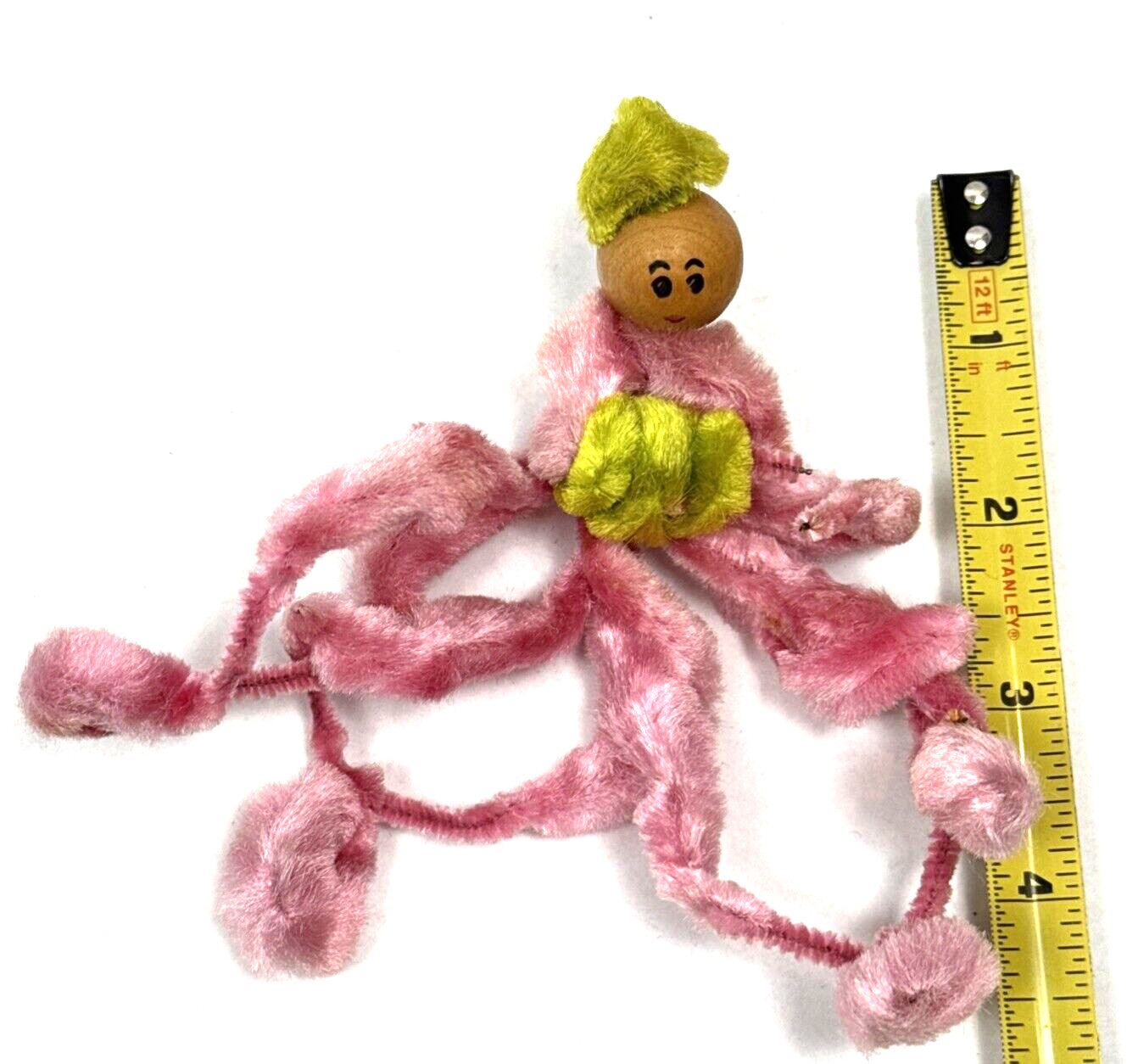 Vintage Chenille Pipe Cleaner Wire Octopus Lady Anthropomorphic