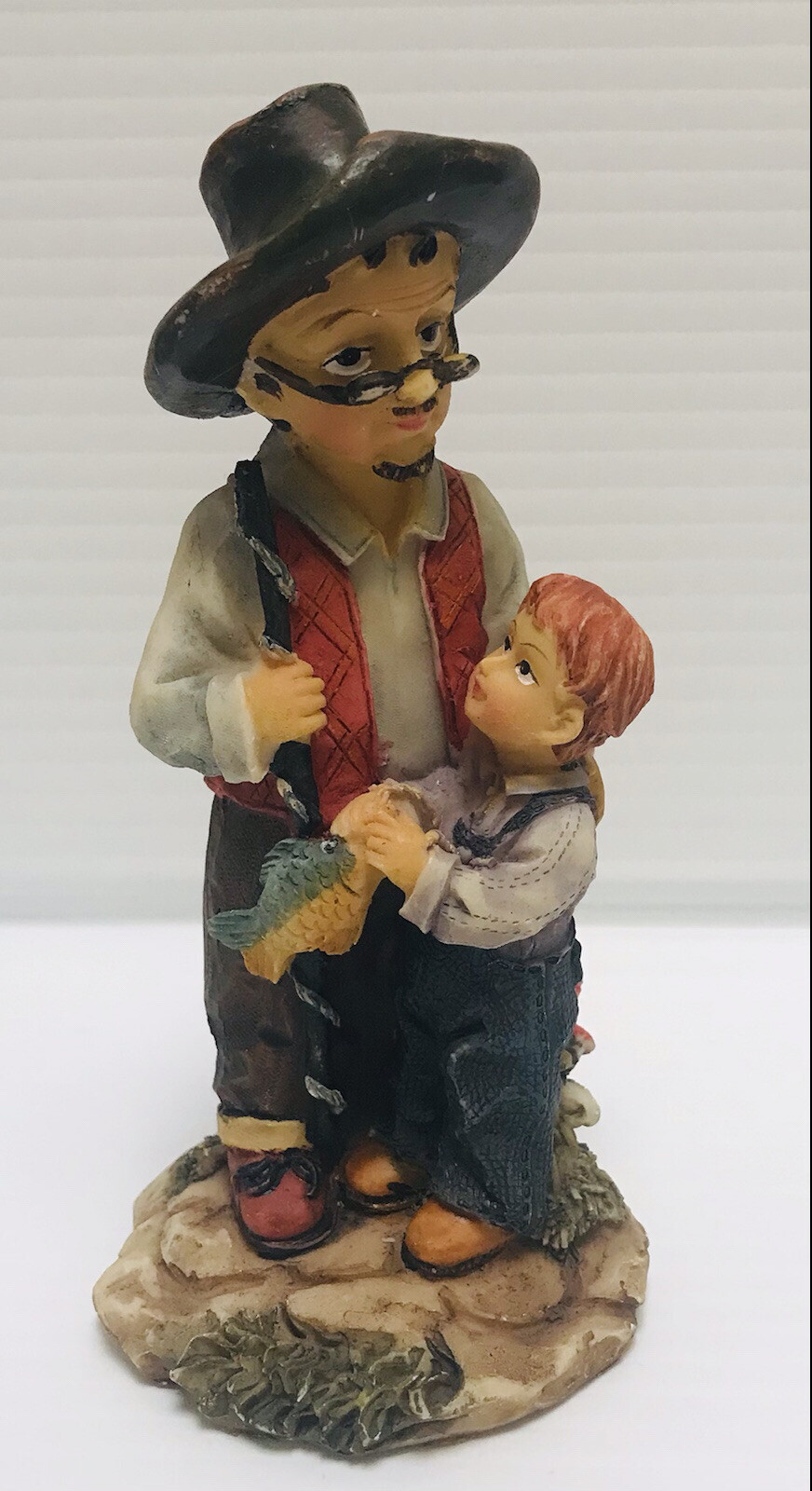 K’s Collection Grandpa And Kid Fishing 5″ Figure Fathers Day vintage