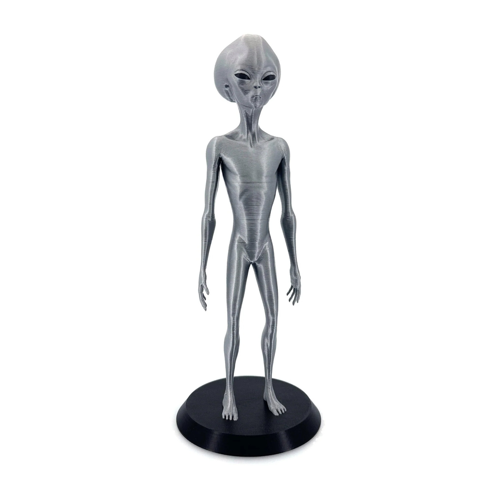 Roswell Grey Alien Figurine 3D Printed | Full Body Zeta Reticuli Statue 10-12″