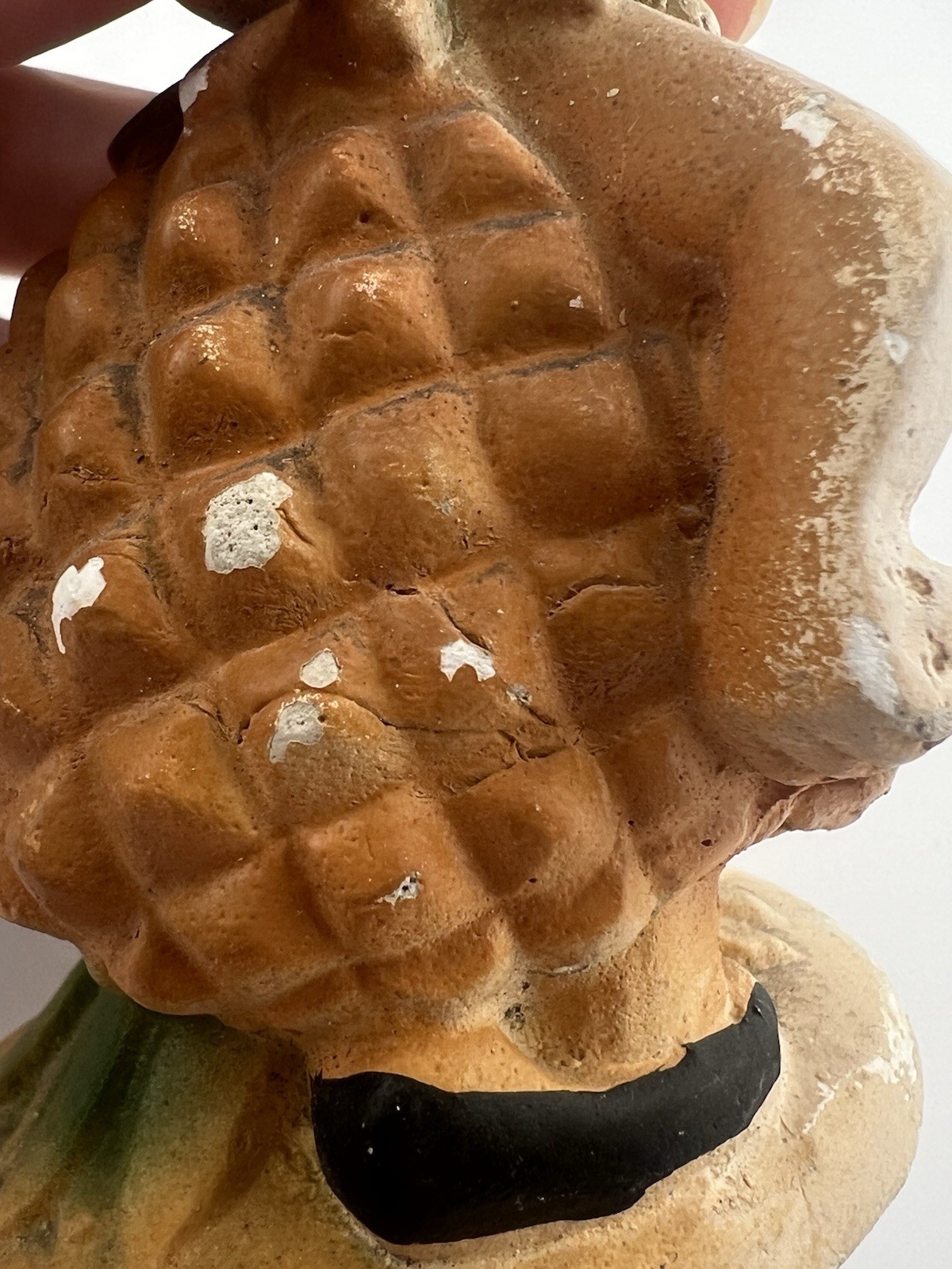 Vintage 1942 Peedee Carlton Ware Fruit Kids Penny Pineapple Chalkware Figure