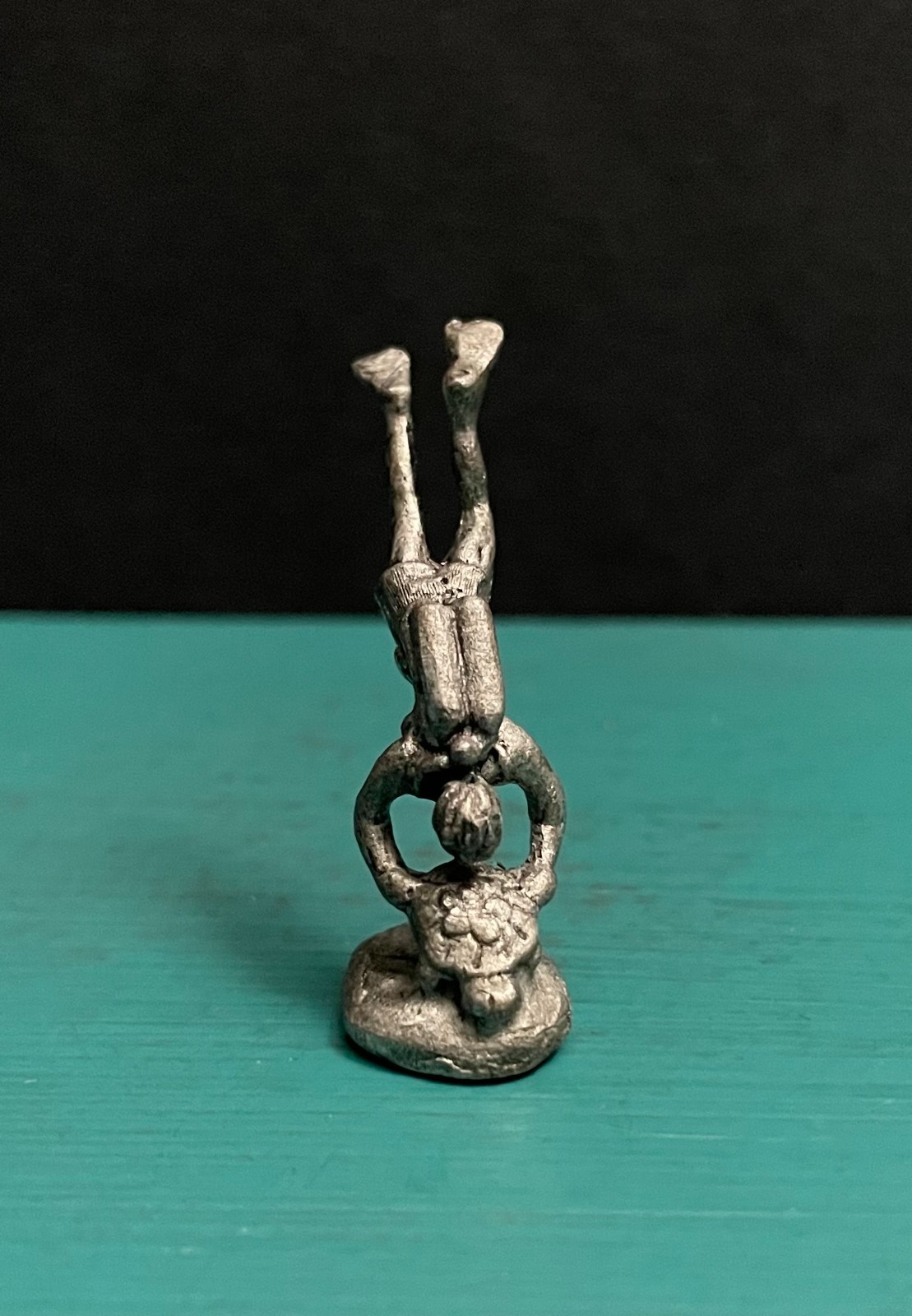 Gallo Pewter Scuba Diver Tanks Flippers Ocean Sea Turtle Diorama Art Figurines