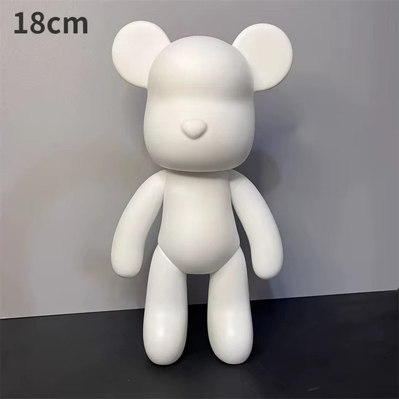 DIY Fluid Bear Sculpture Handmade Bearbrick Doll Ornaments Violent Bear Graffiti