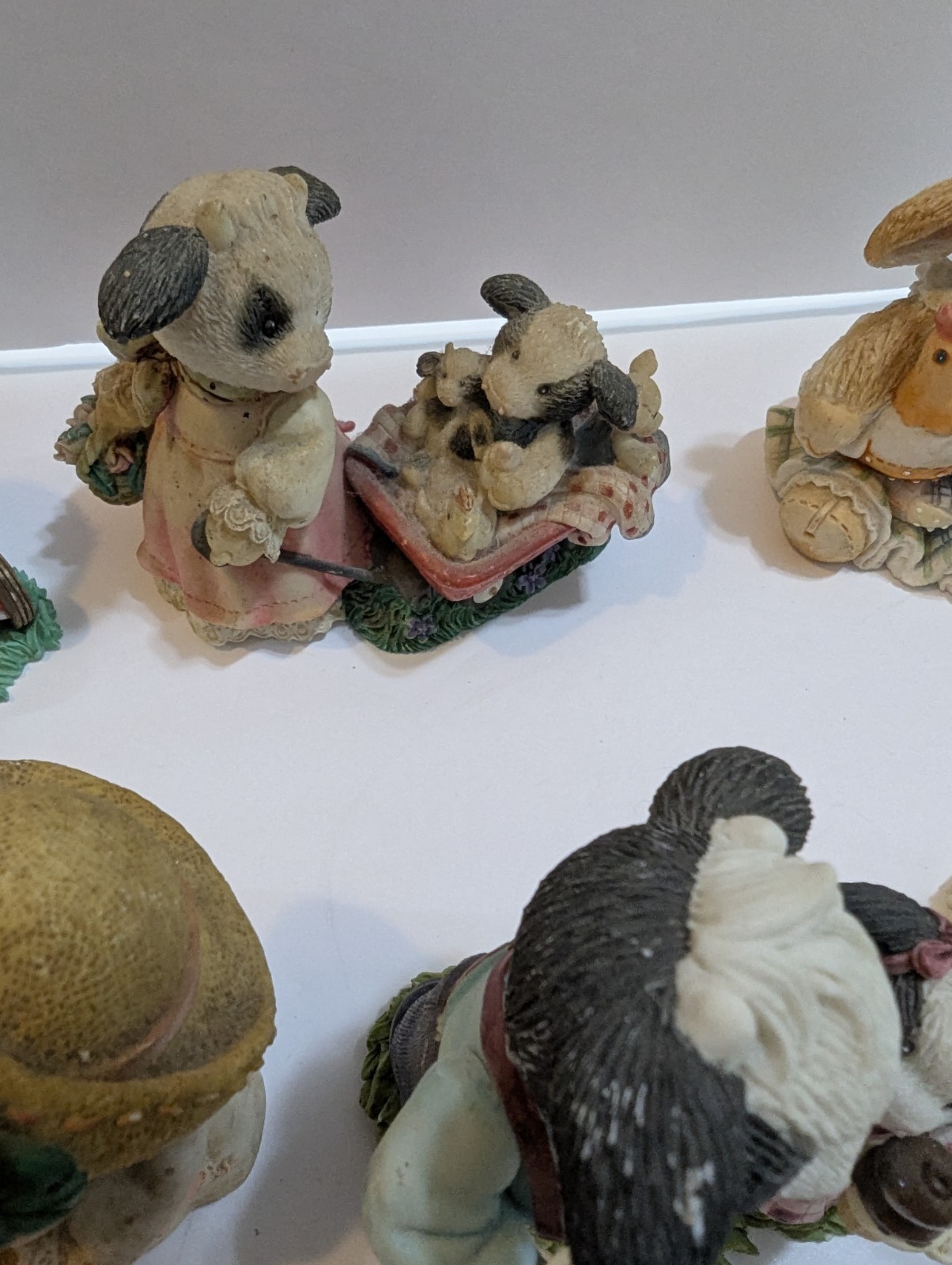 VTG Lot Of 10 Enesco Mary Moo Moos Mixed Years 1993-2003 Figurines