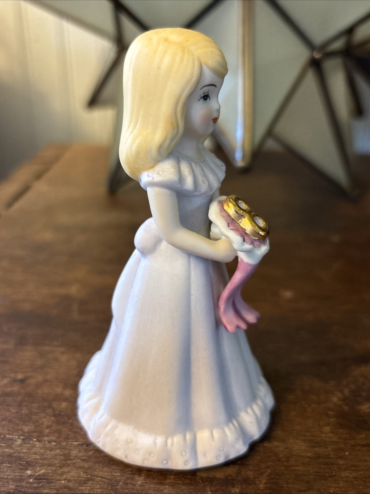 Vintage 1981 Enesco 4.5″ Porcelain Figurine Growing Up Birthday Girls Age 8
