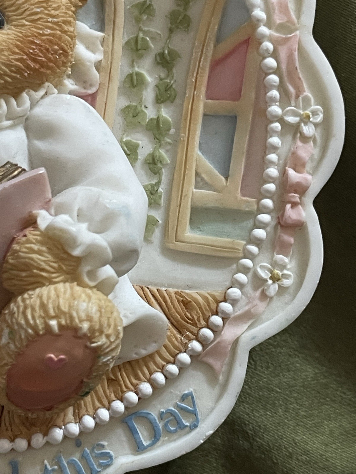 Enesco Cherished Teddies Heaven Has Blessed This Day Plaque. 1997 . 303186