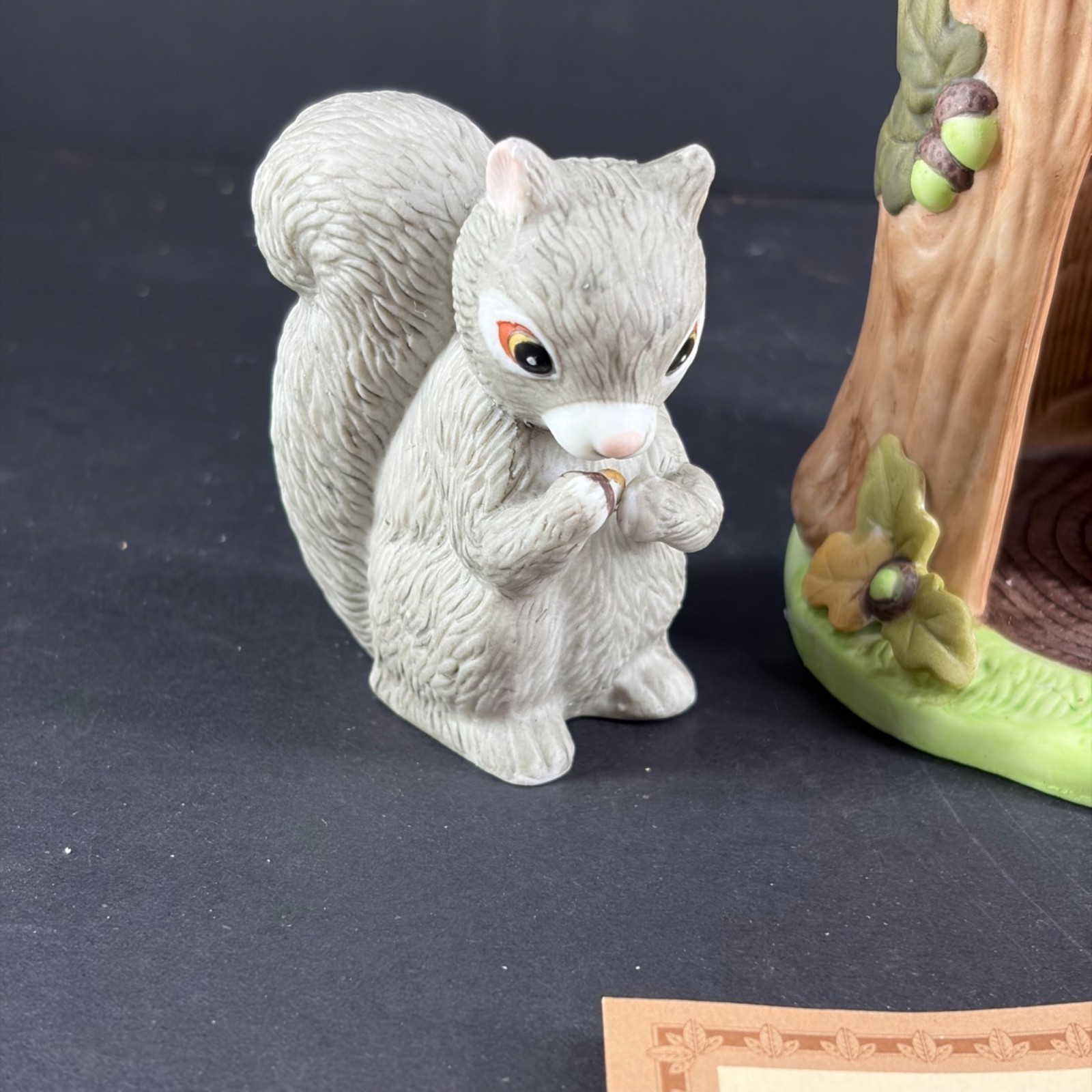 Woodland Surprises Squirrel Jacqueline B. Smith Porcelain Figurine By Franklin M