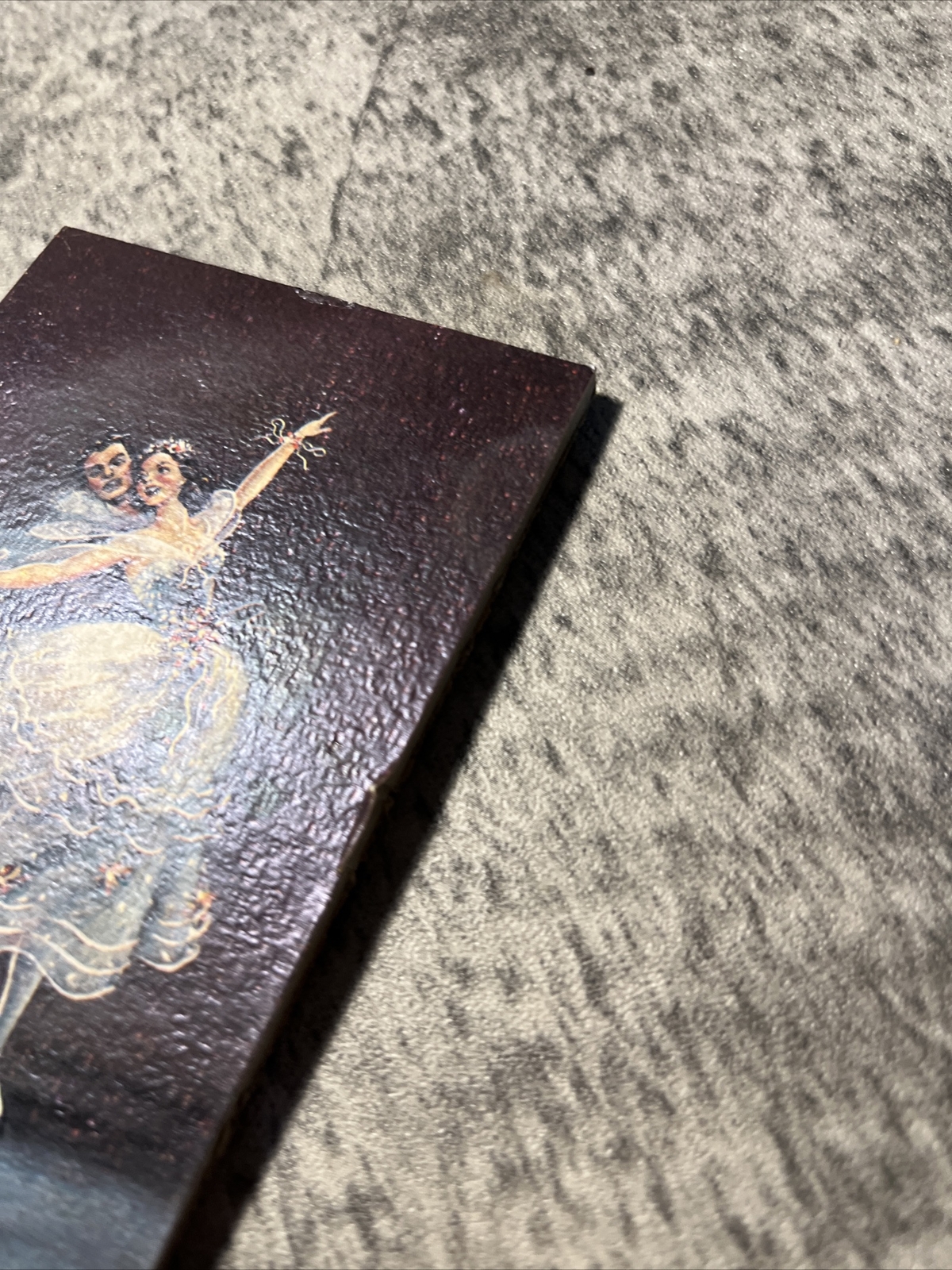 Vintage BALLERINA COUPLE “Pas De Deus” Signed By Carina – Dancers Wall Art Frame