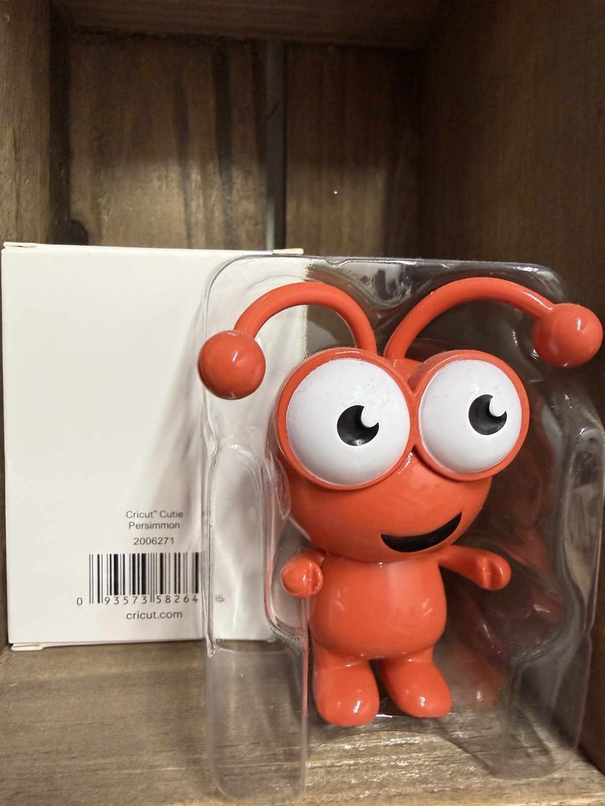Cricut Cutie Persimmon Orange Character Plastic Figurine, Boxed Small