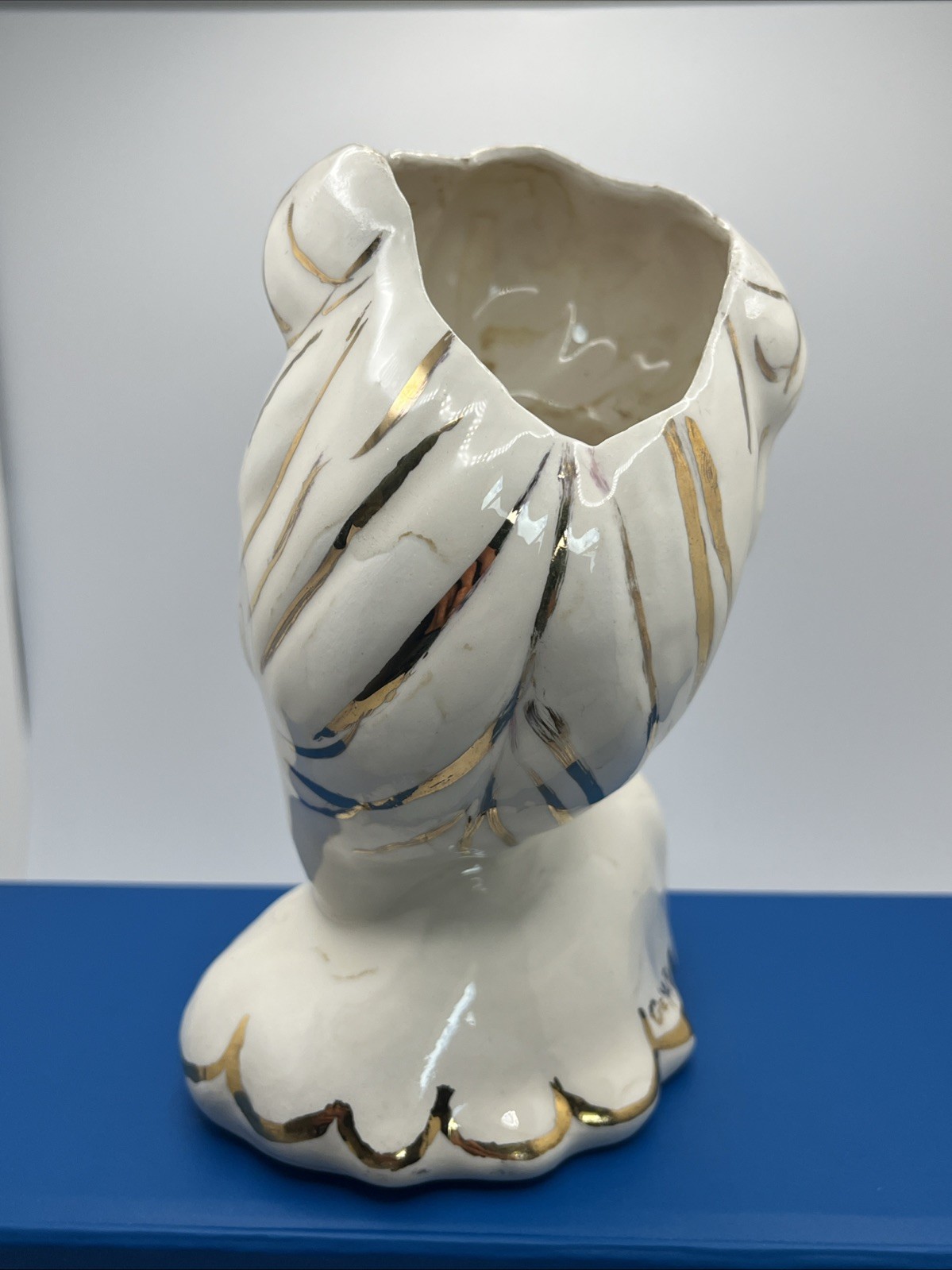 Vintage 1954 Glamor Girl 6” Porcelain Statue – Gold Accents – Mary Ann Geyer ‘54