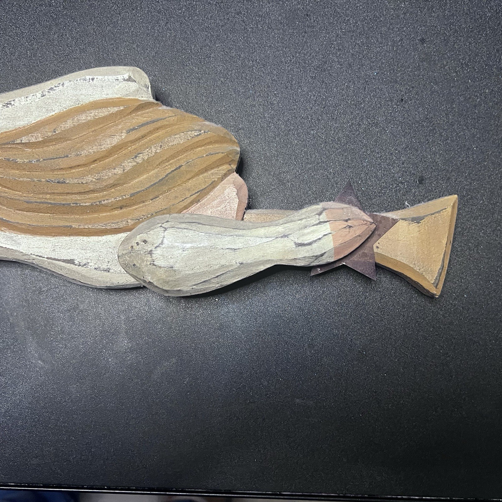 Carved Wooden Flying Angle